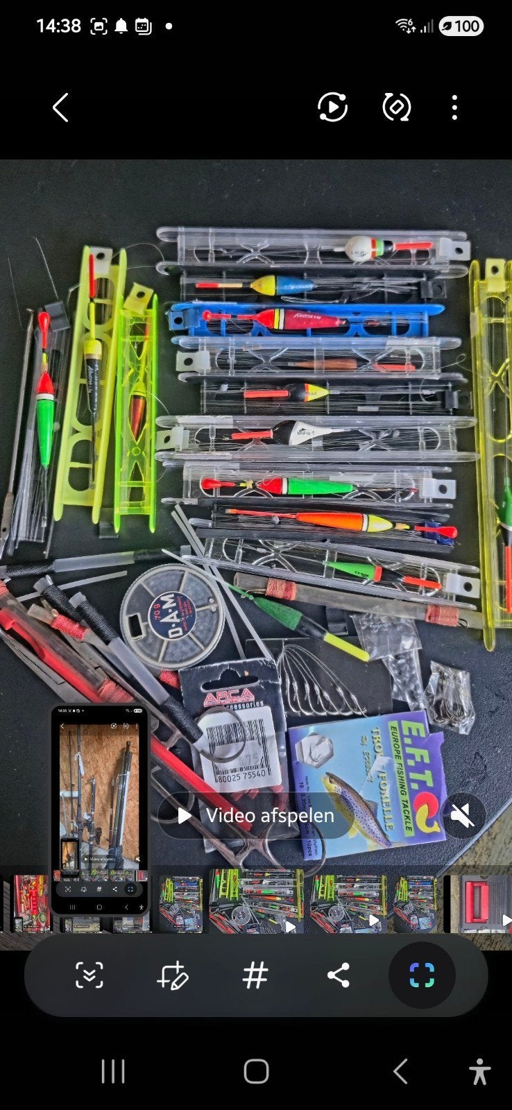 Wegens overlijden..Complete visuitrusting te koop!, Watersport en Boten, Ophalen of Verzenden, Gebruikt