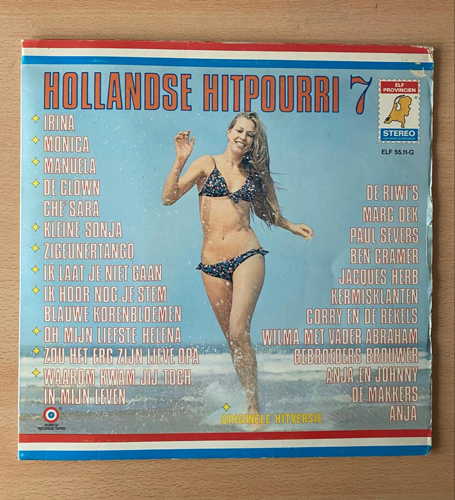 Hollandse Hitpourri 7 LP - Originele Hits, Ophalen, Gebruikt, Levenslied of Smartlap, 12 inch
