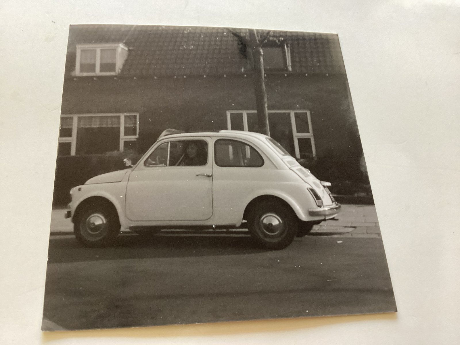 Fiat echte foto 9x9 cm, Ophalen of Verzenden, 1960 tot 1980, Zo goed als nieuw, Overige onderwerpen