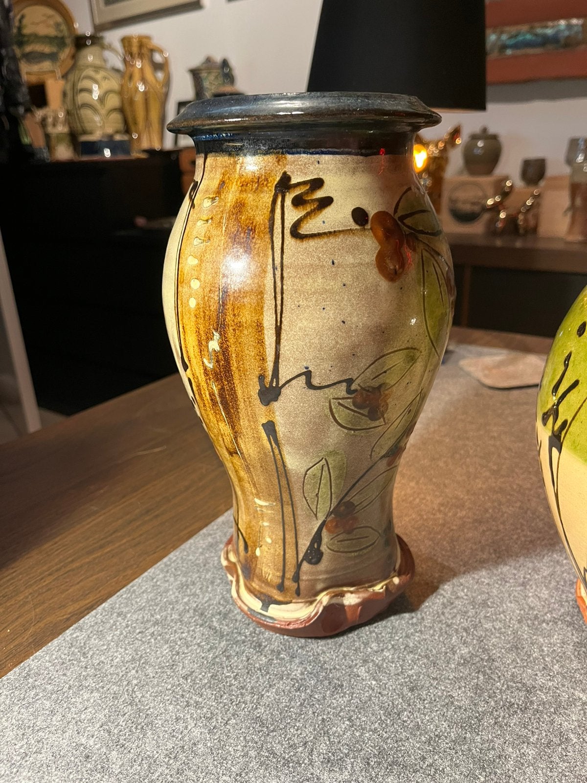 Niek hoogland aardewerk keramiek  hoge vaas, Ophalen of Verzenden