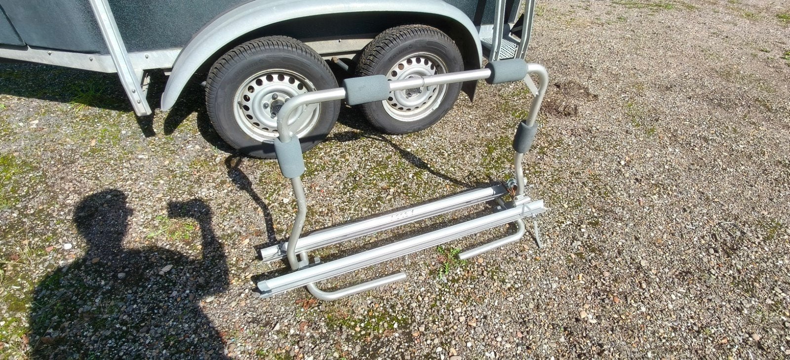Fietsendrager voor caravan - Gebruikt, Ophalen of Verzenden, 2 fietsen, Gebruikt, Trekhaakdrager