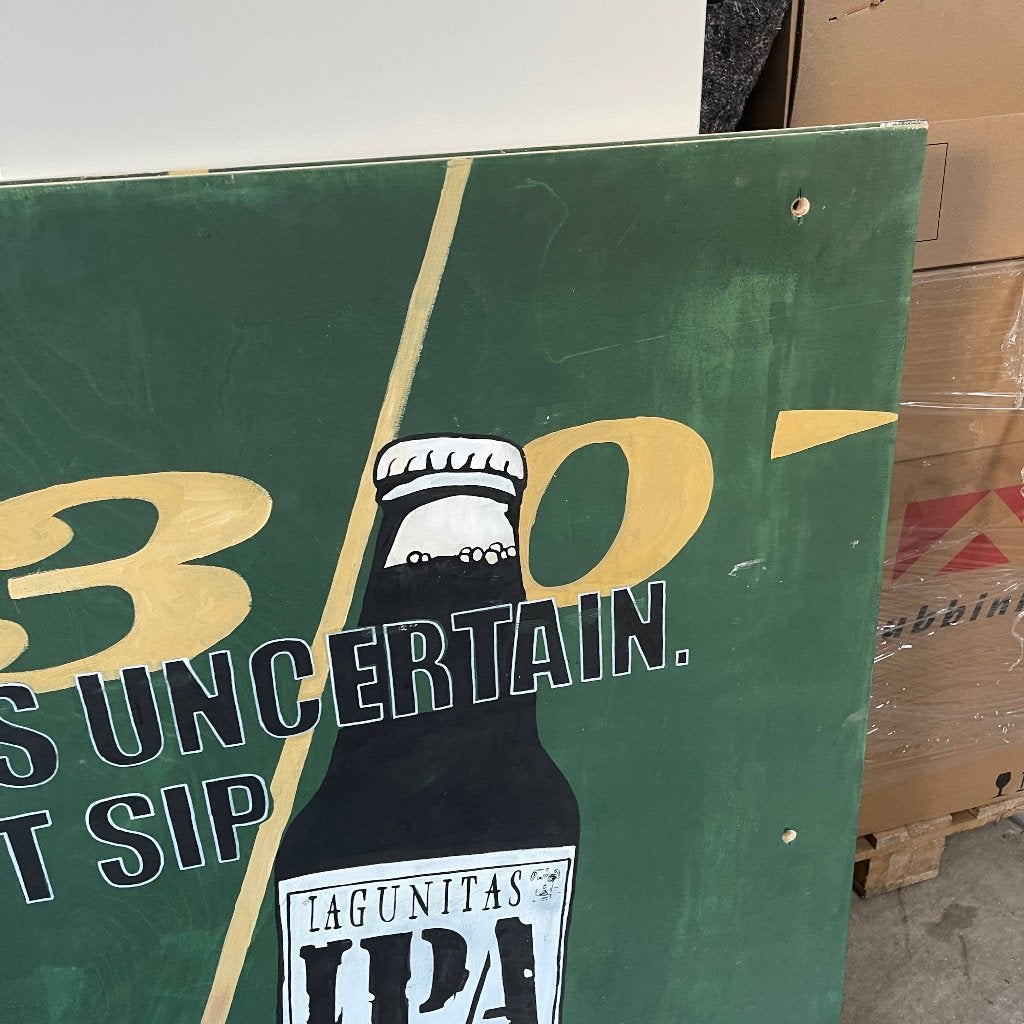 Lagunitas IPA Bier Reclamebord Schilderij 113x124cm, Verzamelen, Ophalen, Nieuw, Reclamebord, Plaat of Schild, Overige merken