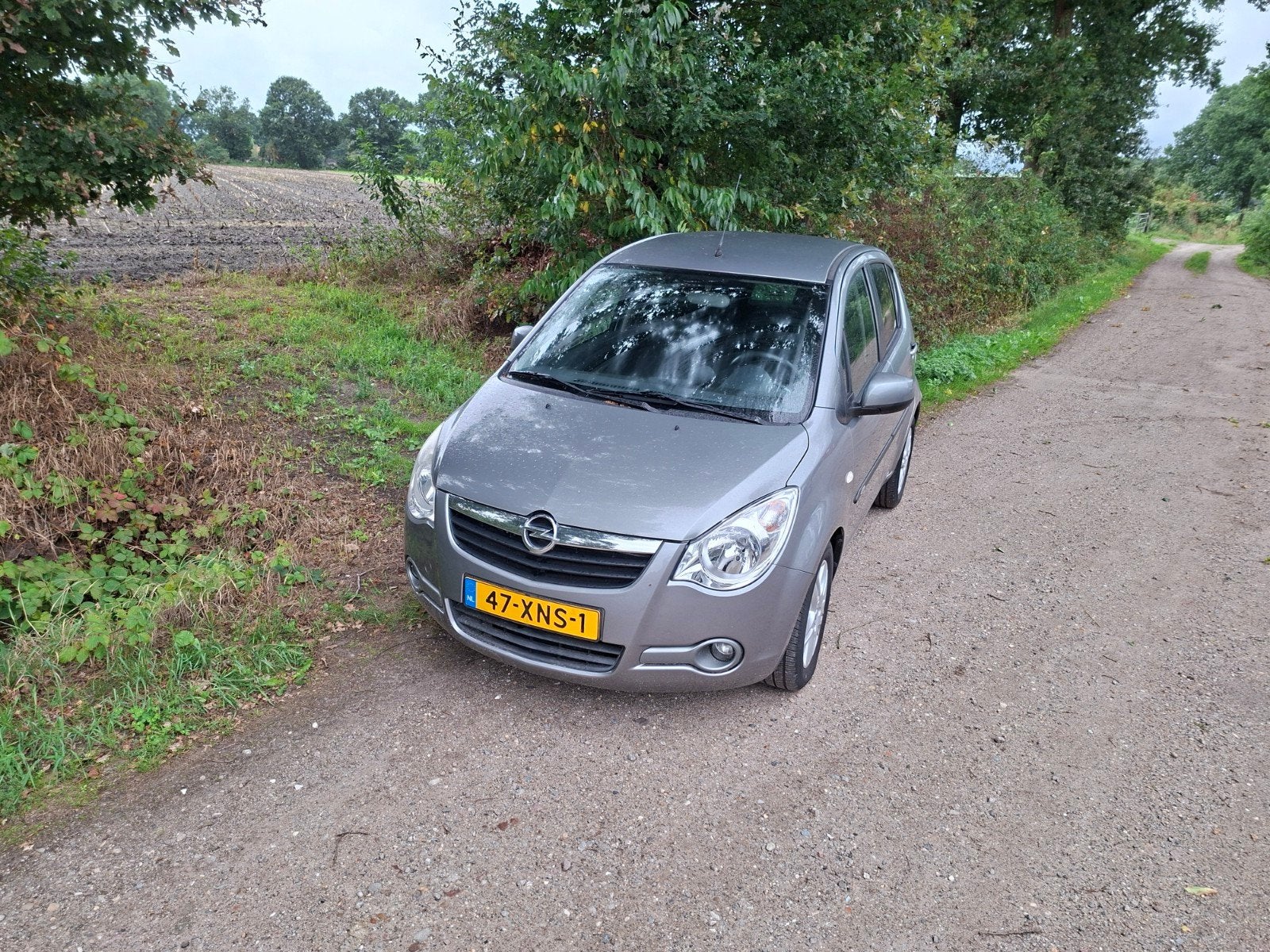 Opel Agila 1.0 12V 2012 Grijs. AIRCO, TREKHAAK. 57074 KM.