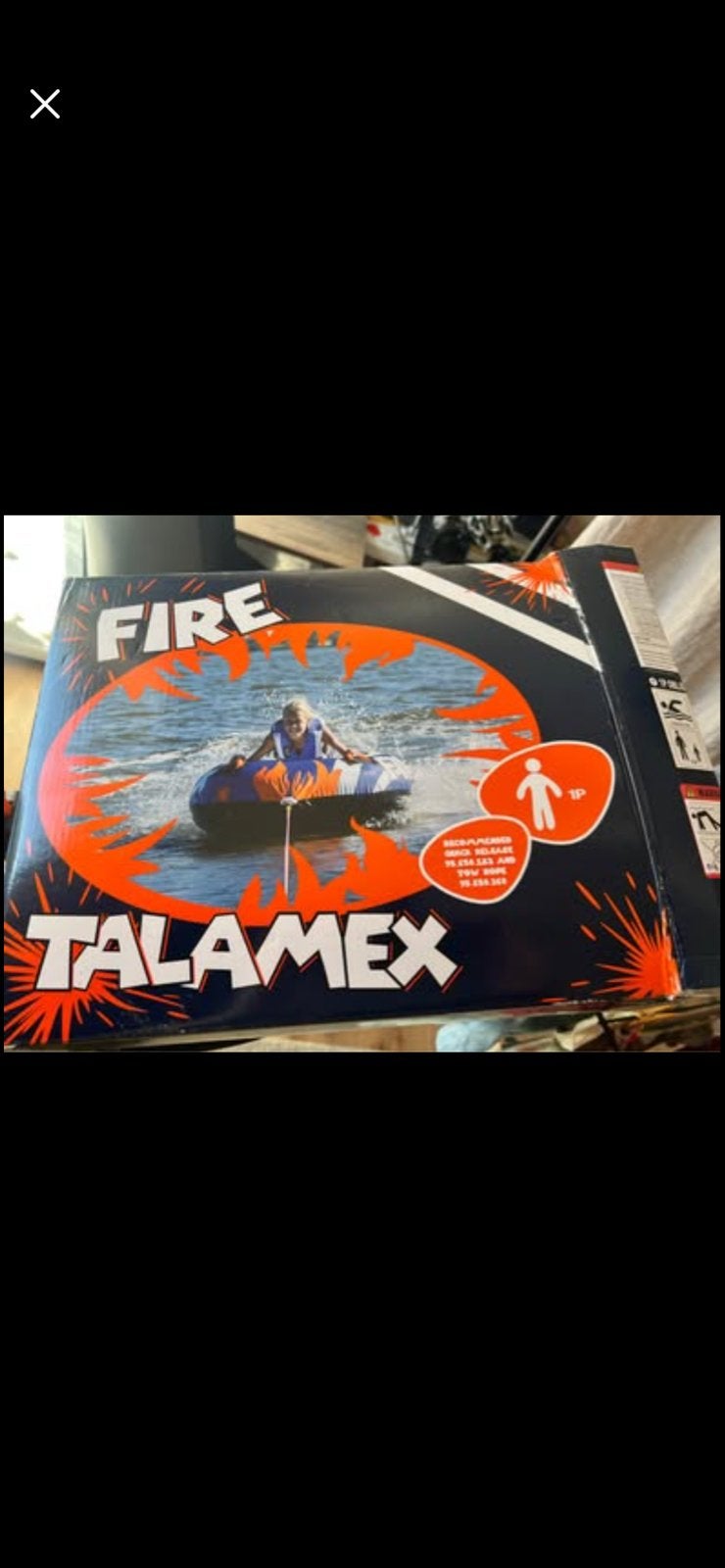 Talamex Fire Funtube 1 persoons - Zo goed als nieuw, Ophalen, Zo goed als nieuw, Funband of Funtube