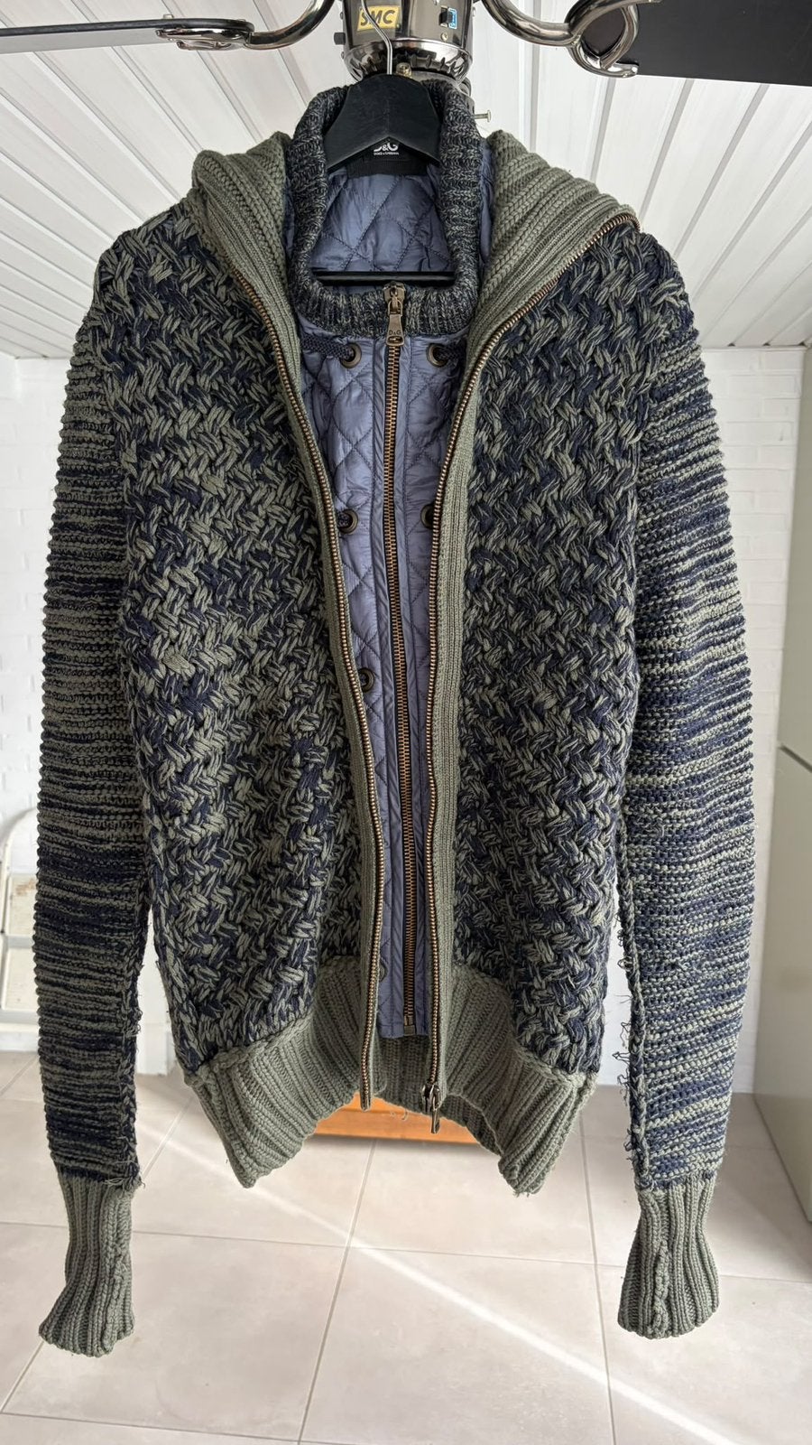 Dolce & Gabbana wollen winterjas, Kleding | Heren, Ophalen of Verzenden, Zo goed als nieuw, Maat 48/50 (M), Blauw