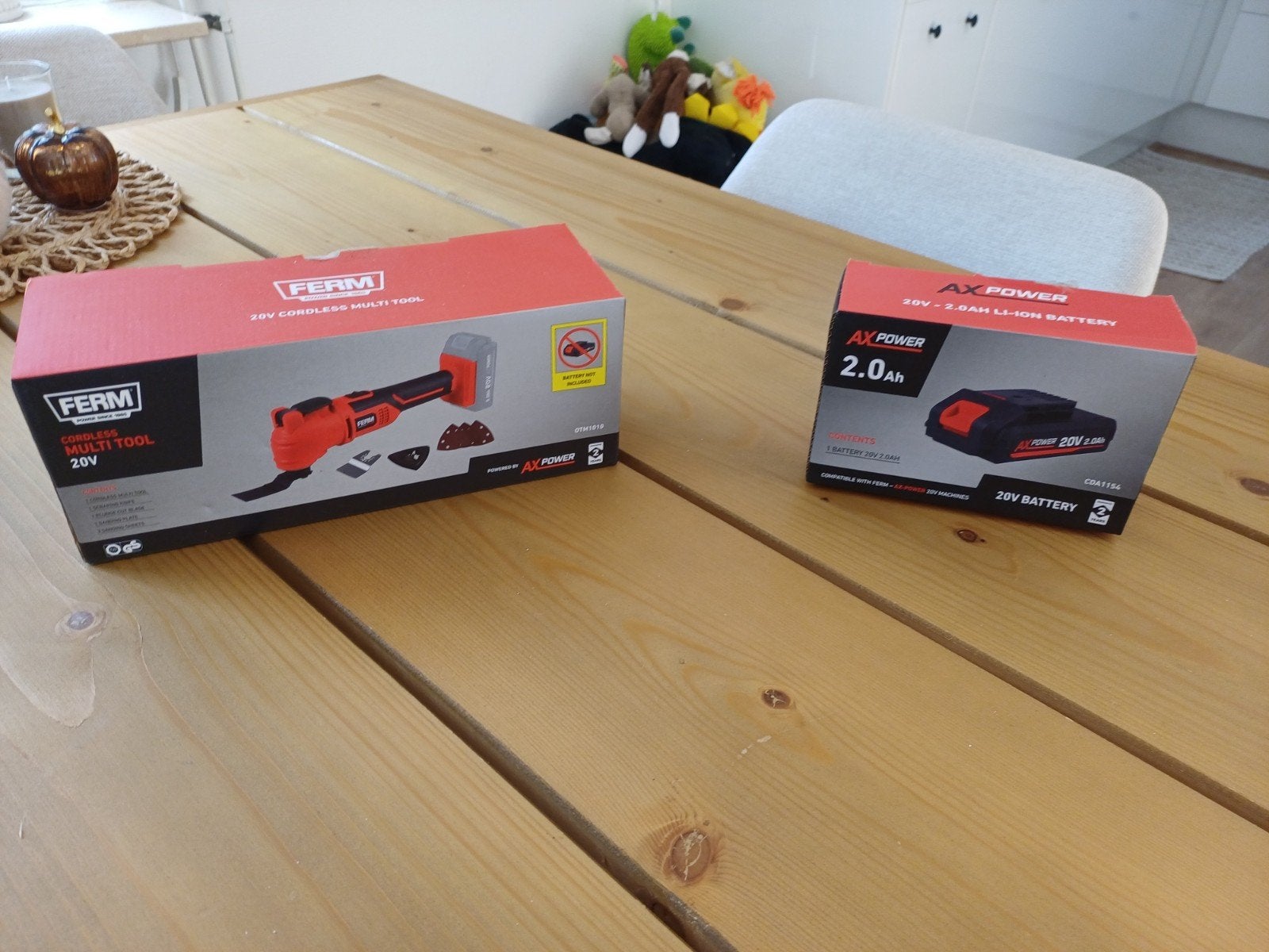 Ferm AX-POWER 20V Accu Multitool met Accu exclusief lader, Ophalen, Nieuw, Multitool, Ferm