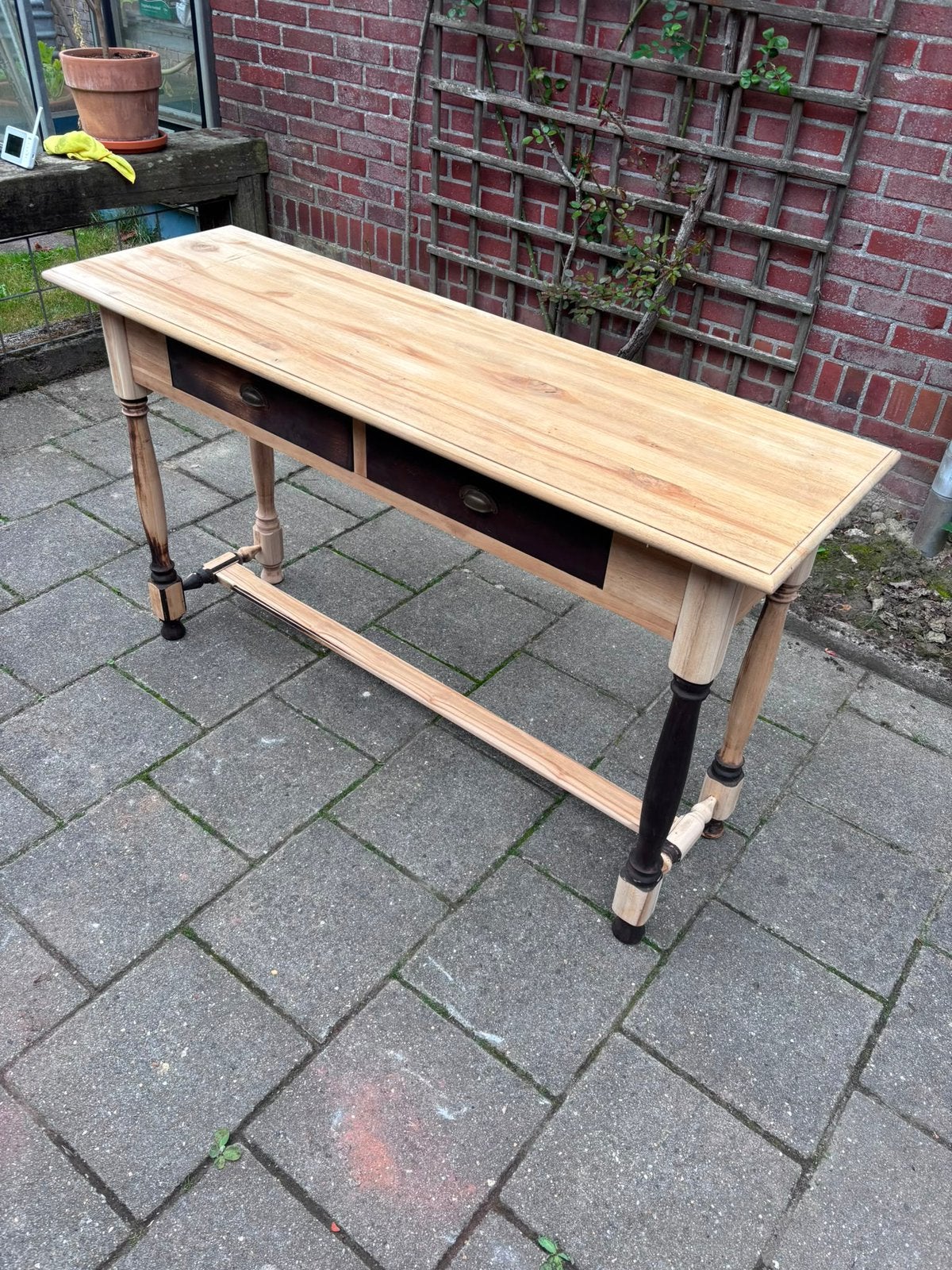 Houten dressoir / side table, Huis en Inrichting, Tafels | Sidetables, Ophalen, Gebruikt, Rechthoekig
