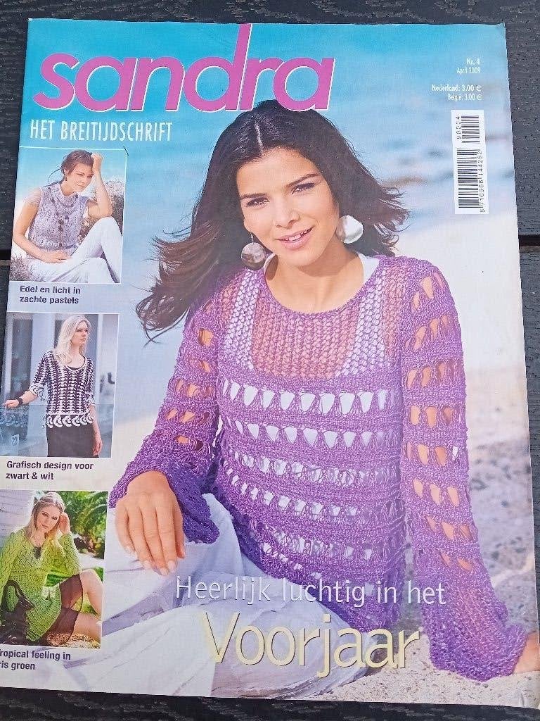 Breiblad Sandra april 2009, Hobby en Vrije tijd, Ophalen of Verzenden, Zo goed als nieuw, Breien, Patroon of Boek