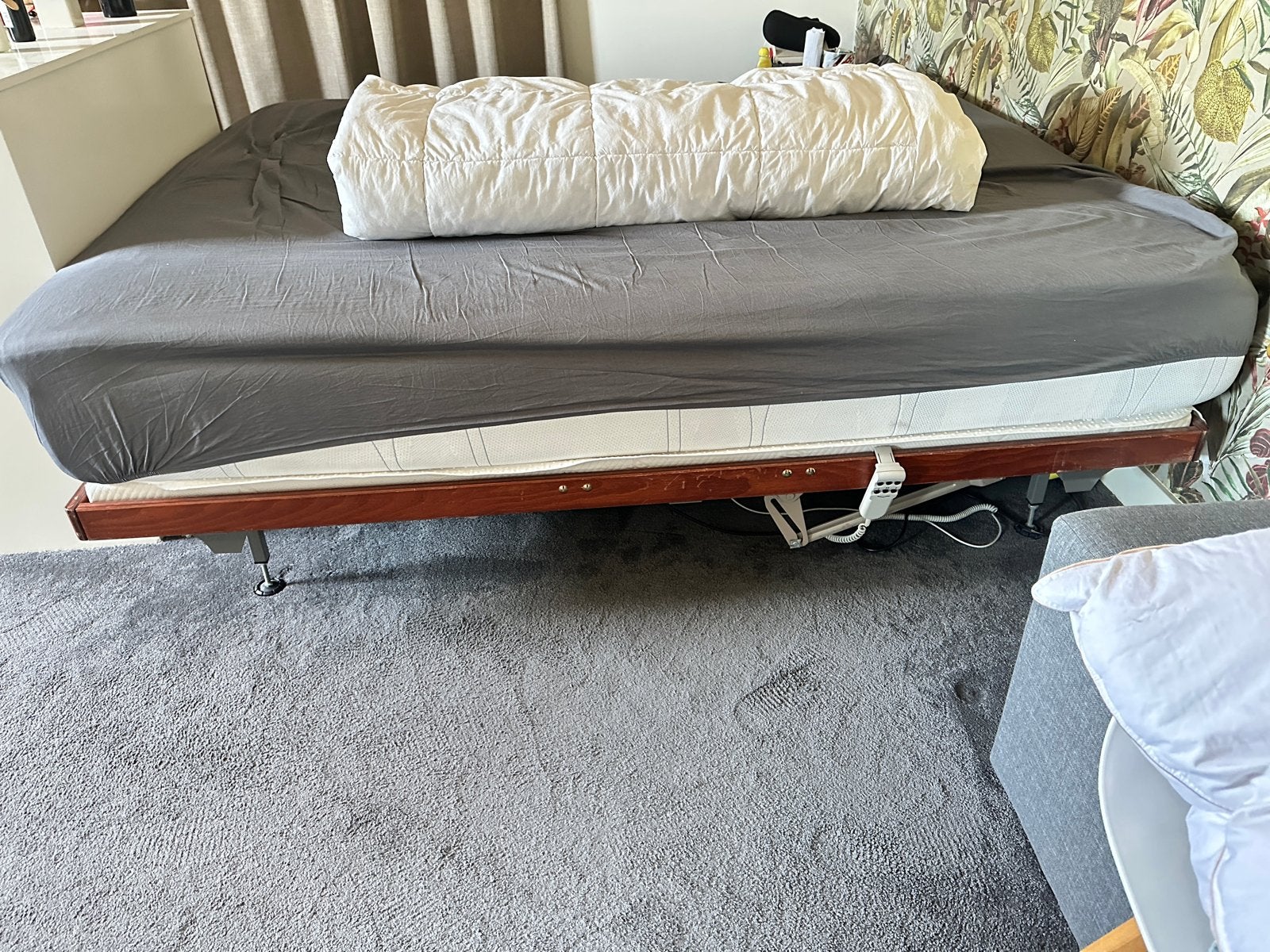 2x Eastborn Revolution elektrisch verstelbaar 1-persoonsbed, Ophalen, Bruin, Tweepersoons, 180 cm