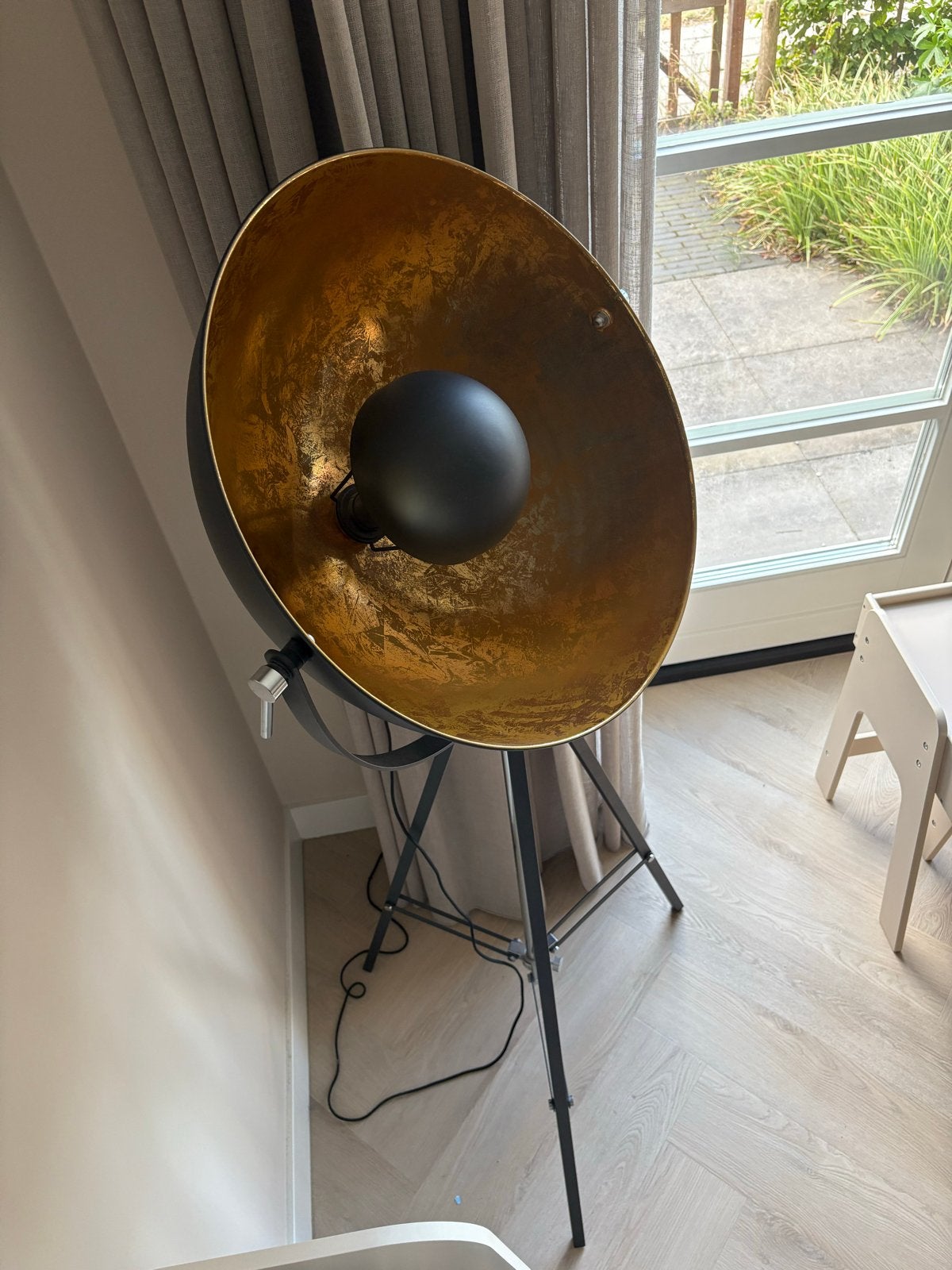 Maanlamp (met Philips E27sfeerlamp), verstelbaar, Ophalen, E27 (groot), Zo goed als nieuw, Metaal