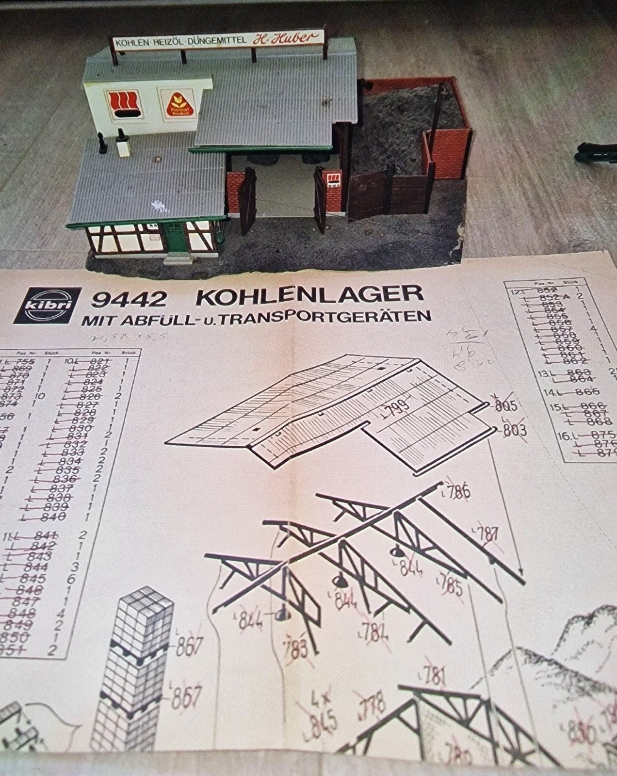 KIBRI HO 9442, KOLENOPSLAG GEBOUW, Ophalen of Verzenden, Gelijkstroom of Wisselstroom, Brug, Tunnel of Gebouw, Overige merken