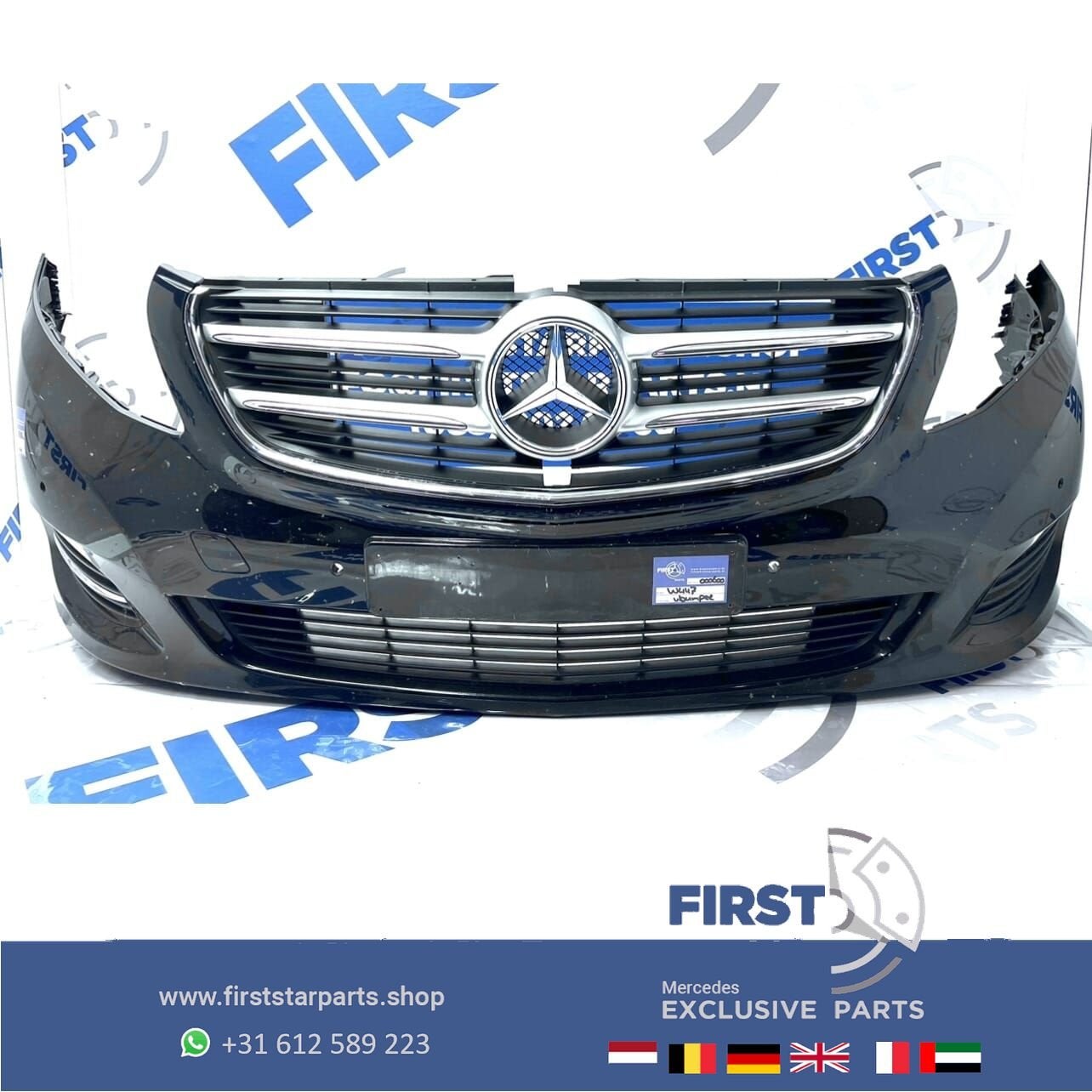 W447 BUMPER Mercedes V KLASSE / VITO A4478850125 VOORBUMPER, Gebruikt, -, Voor, Ophalen of Verzenden