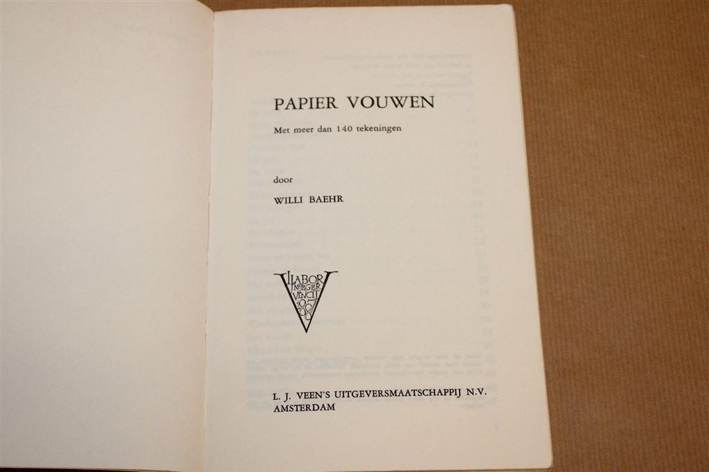 Papier Vouwen — Vintage Boek Origami, 140+ Tekeningen 1966, Ophalen of Verzenden, Gelezen, Overige onderwerpen