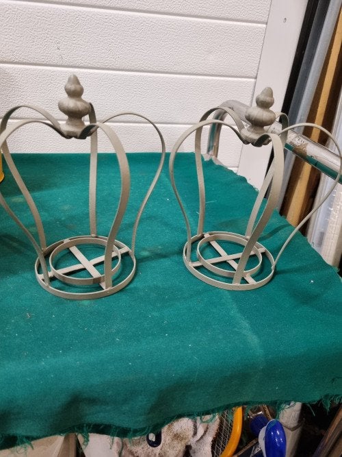 kroon metaal brocant 2 stuks, Huis en Inrichting, Woonaccessoires | Overige, Ophalen of Verzenden, 'T Olde Gre-j, Info@toldegrej.nl
