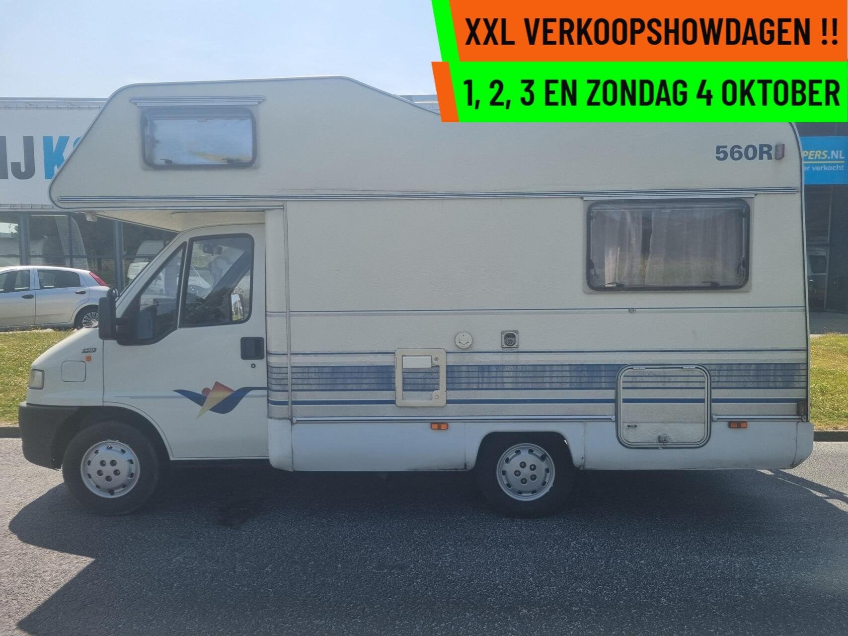 FIAT 230 RO TEC 2.5 TDI CASS LUIFEL +HANDGESCHAKELD+TREKHAAK, Caravans en Kamperen, Bedrijf, Half-integraal, Fiat, Tot en met 4