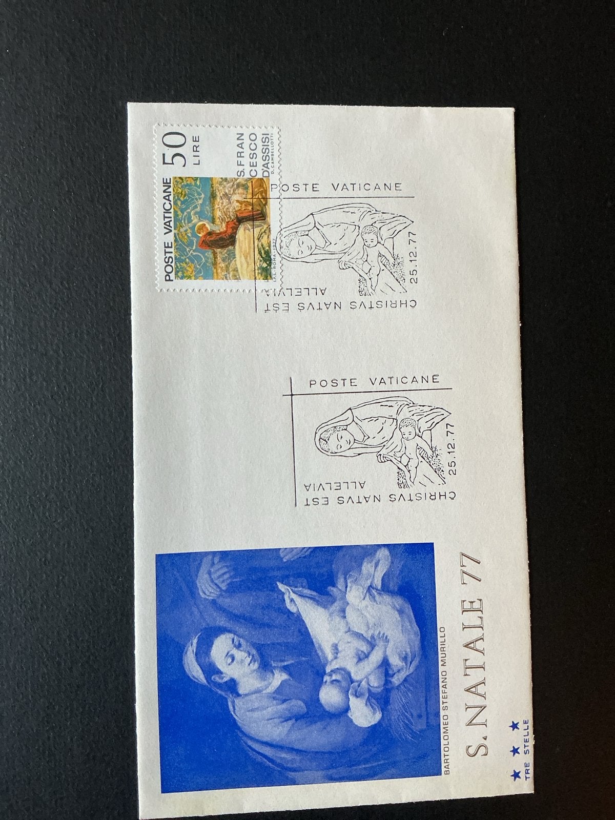 48. FDC Vaticaanstad Kerstmis 1977 - Ongebruikt, Verzenden, Onbeschreven, Europa