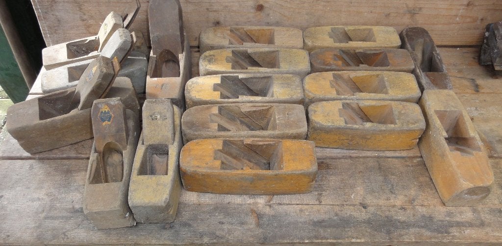 Blokschaven, ouderwetse houten blokschaven, Antiek en Kunst, Ophalen of Verzenden