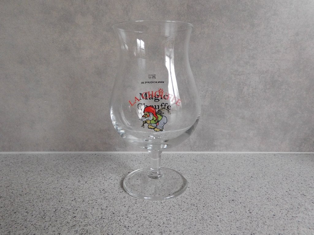 Bier Glas 0,25 Ltr.  Magic La Chouffe, Ophalen of Verzenden, Zo goed als nieuw, Bierglas