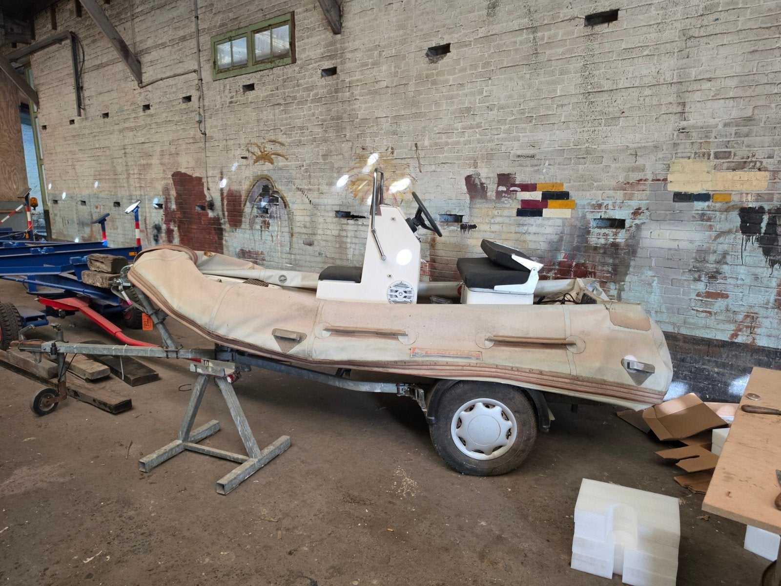 opknapper ripje met stuurconsole en trailer, Gebruikt, Onbekend, Onbekend@voorbeeld.nl, Onbekend