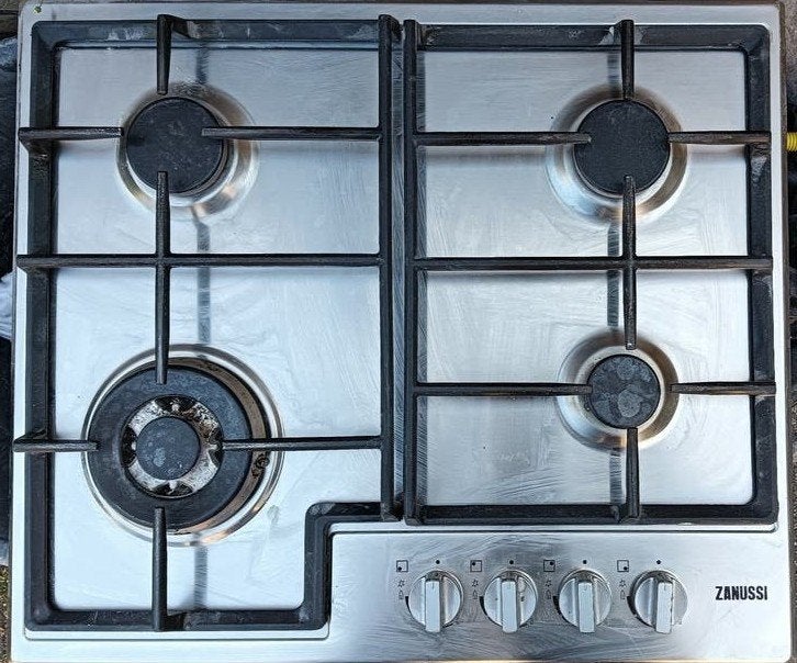 Zanussi 4-pits gasfornuis - Inbouw kookplaat, Witgoed en Apparatuur, Kookplaten, Ophalen, Gebruikt, 4 kookzones, Inbouw
