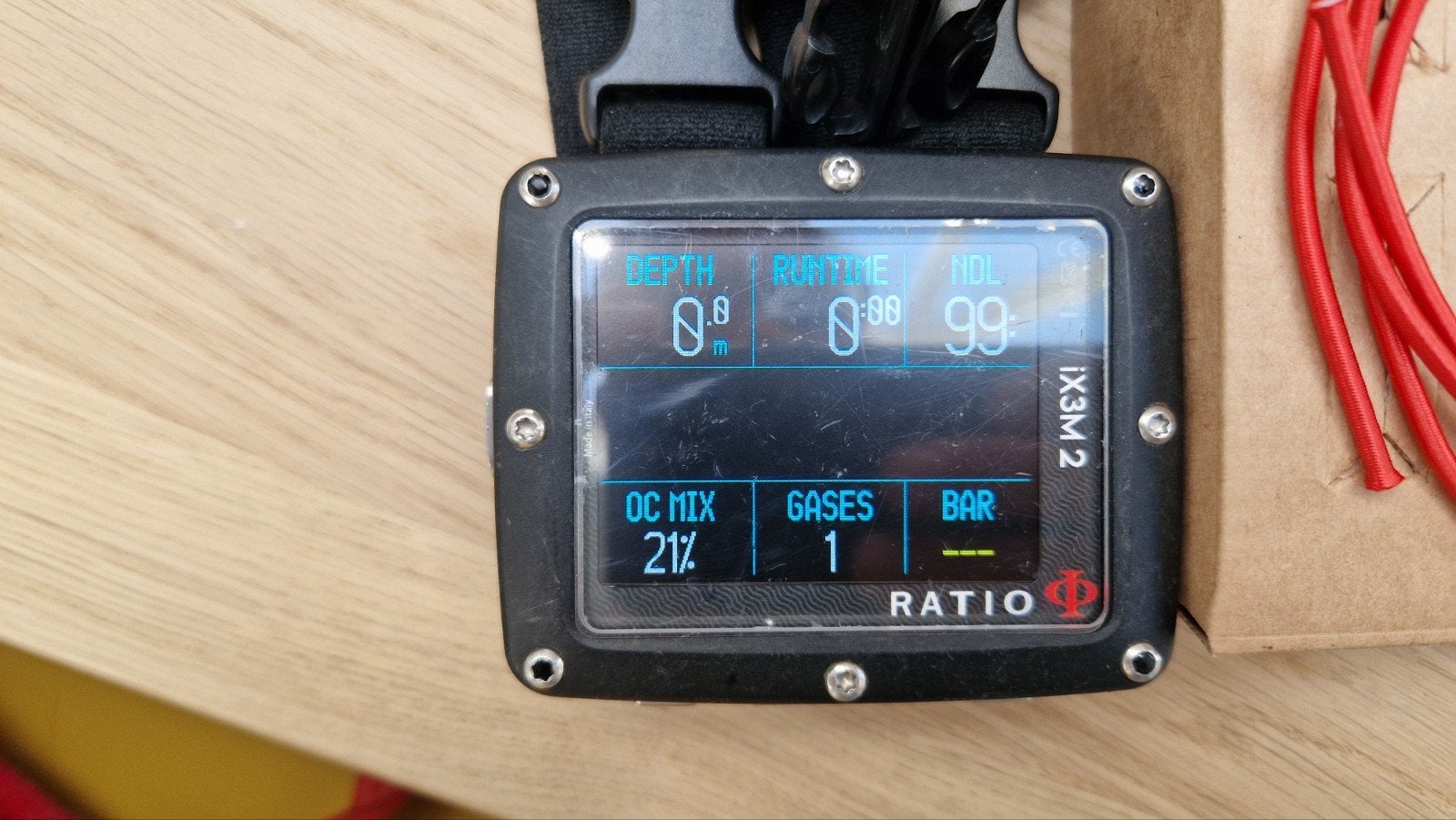 Ratio IXM3 2 met zender, Watersport en Boten, Ophalen of Verzenden, Zo goed als nieuw, Duikcomputer