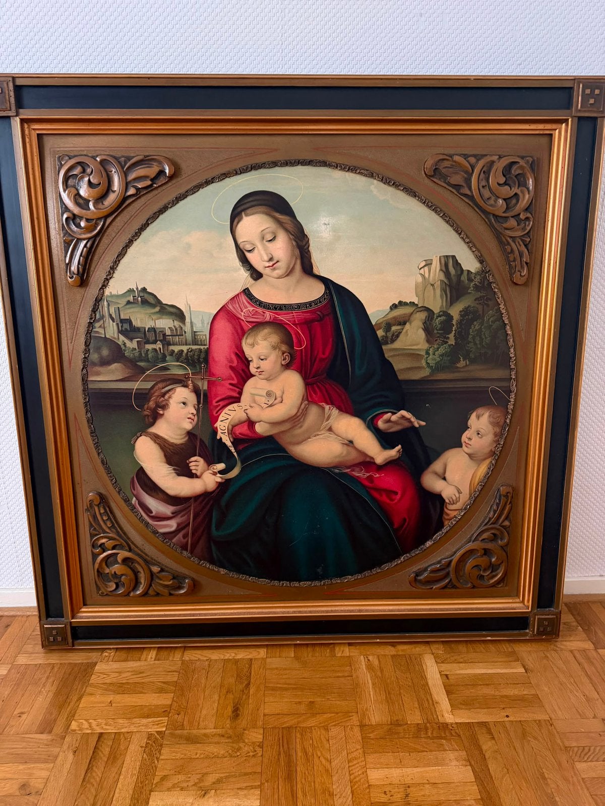 Groot schilderij, Ophalen