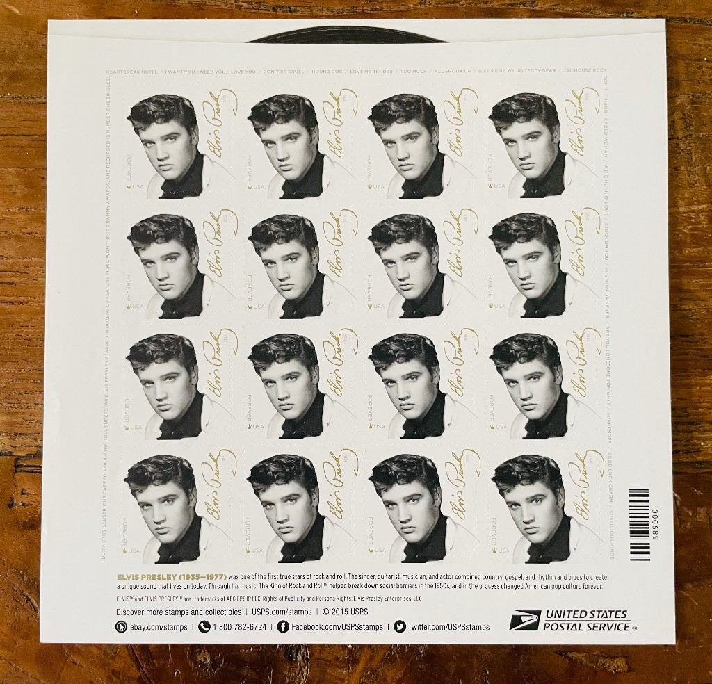 Elvis Presley - Complete Set van 16 Postzegels - USA 2015, Verzenden, Nieuw, Overige typen