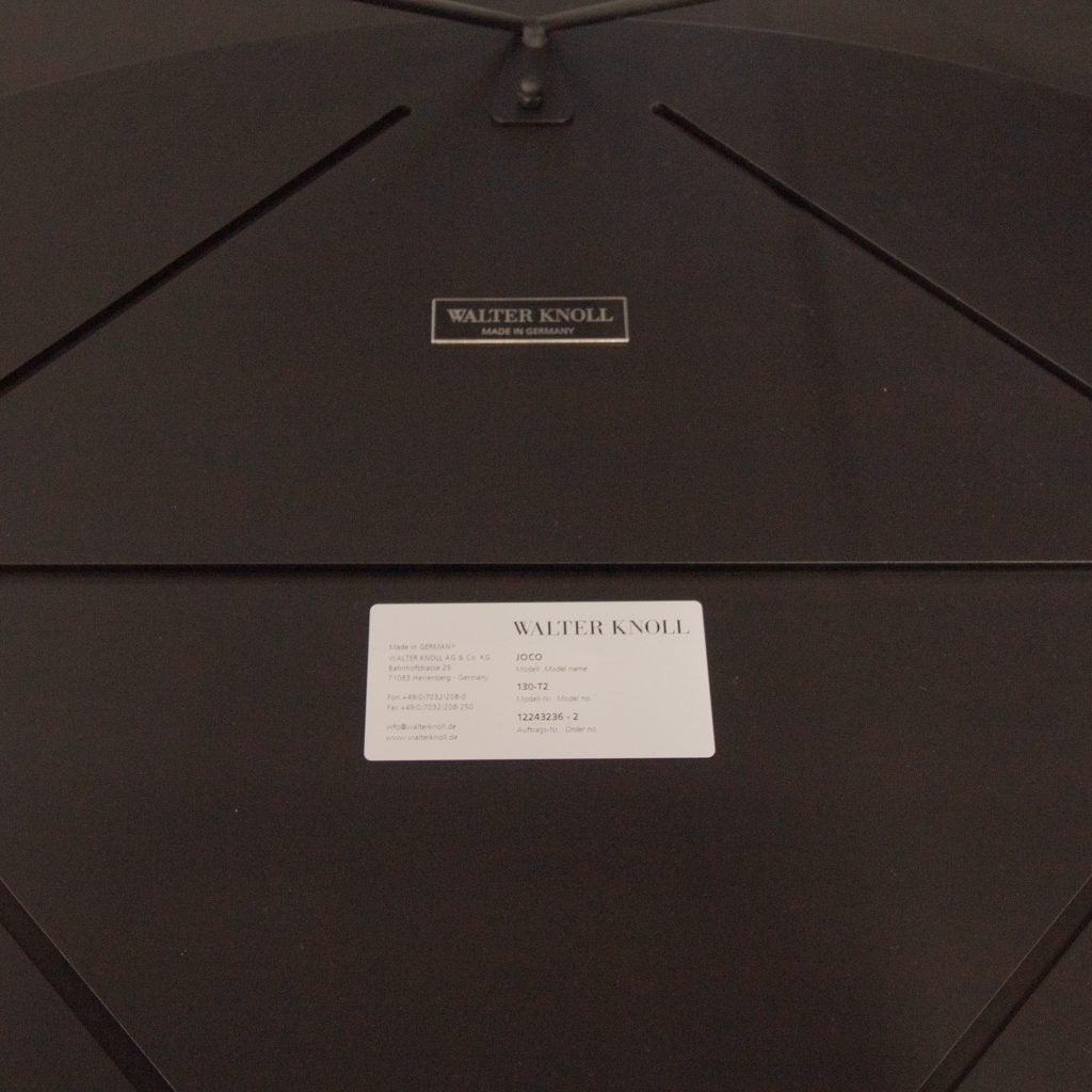 Walter Knoll Joco Tafel Rond Zwart Aluminium Ø45 cm, Niet ingevuld, Zo goed als nieuw, Niet ingevuld, Niet ingevuld