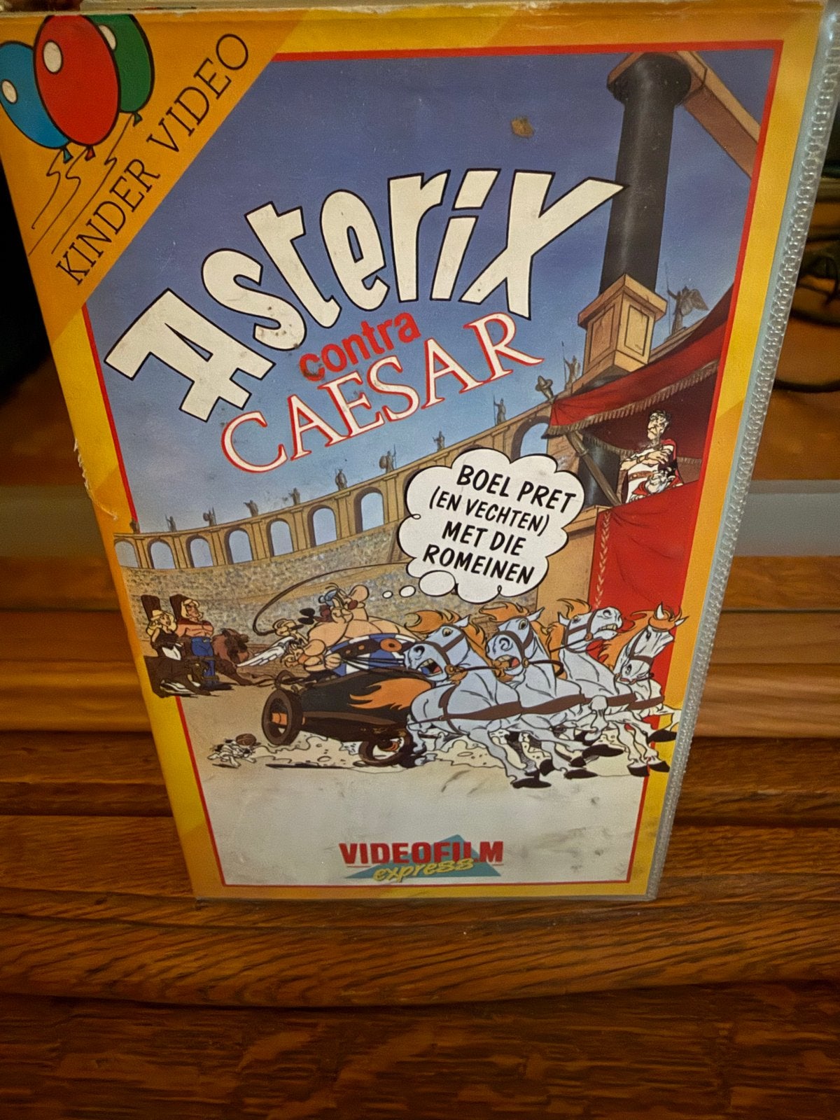 Asterix contra Caesar VHS - Kinder Video, Nederlands ondertiteld, Animatie, Alle leeftijden, Zo goed als nieuw