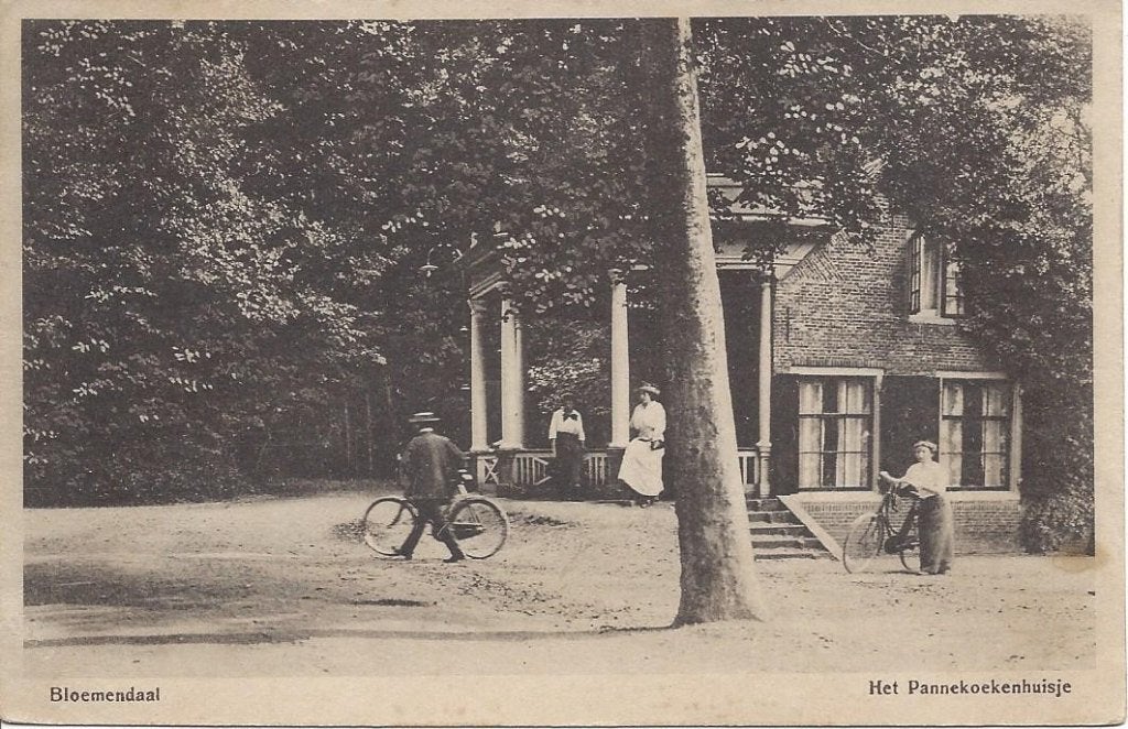 Bloemendaal (N.H.) Het Pannekoekenhuisje, Volk, gelopen, Ophalen of Verzenden, Voor 1920, Gelopen, Noord-Holland