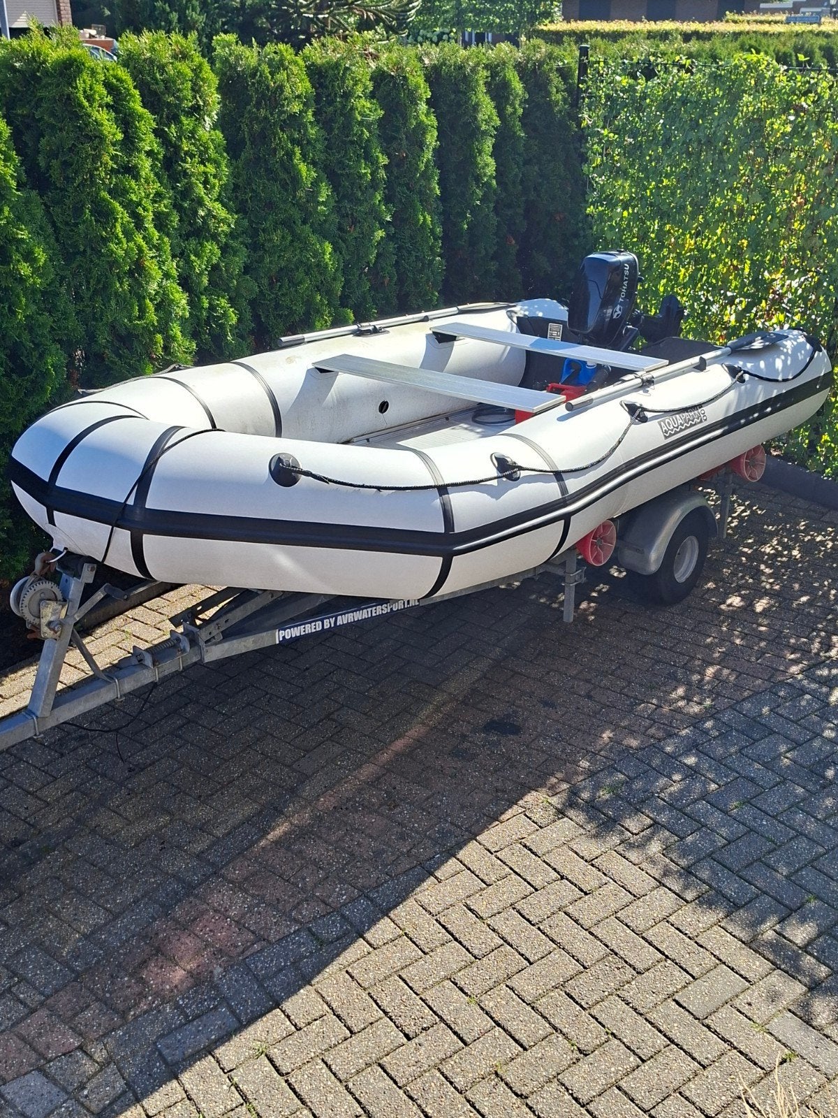RIB 400 met Tohatsu 6pk buitenboordmotor en trailer €1850, Ophalen of Verzenden, Gebruikt