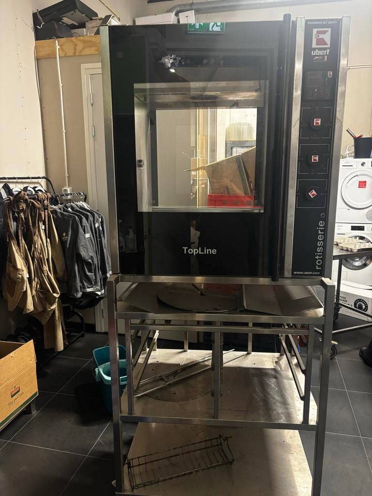 Te koop: Ubert Kippengrill RT-403 met onderstel - Bj. 2014, Ophalen, Gebruikt, Ovens, Magnetrons en Steamers