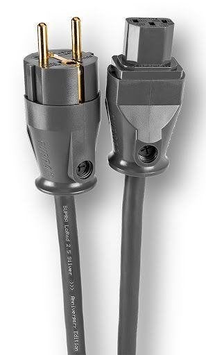 Supra Lorad SPC Silver stroomkabel 1,25m, Ophalen of Verzenden, Nieuw, Minder dan 2 meter, Overige kabels