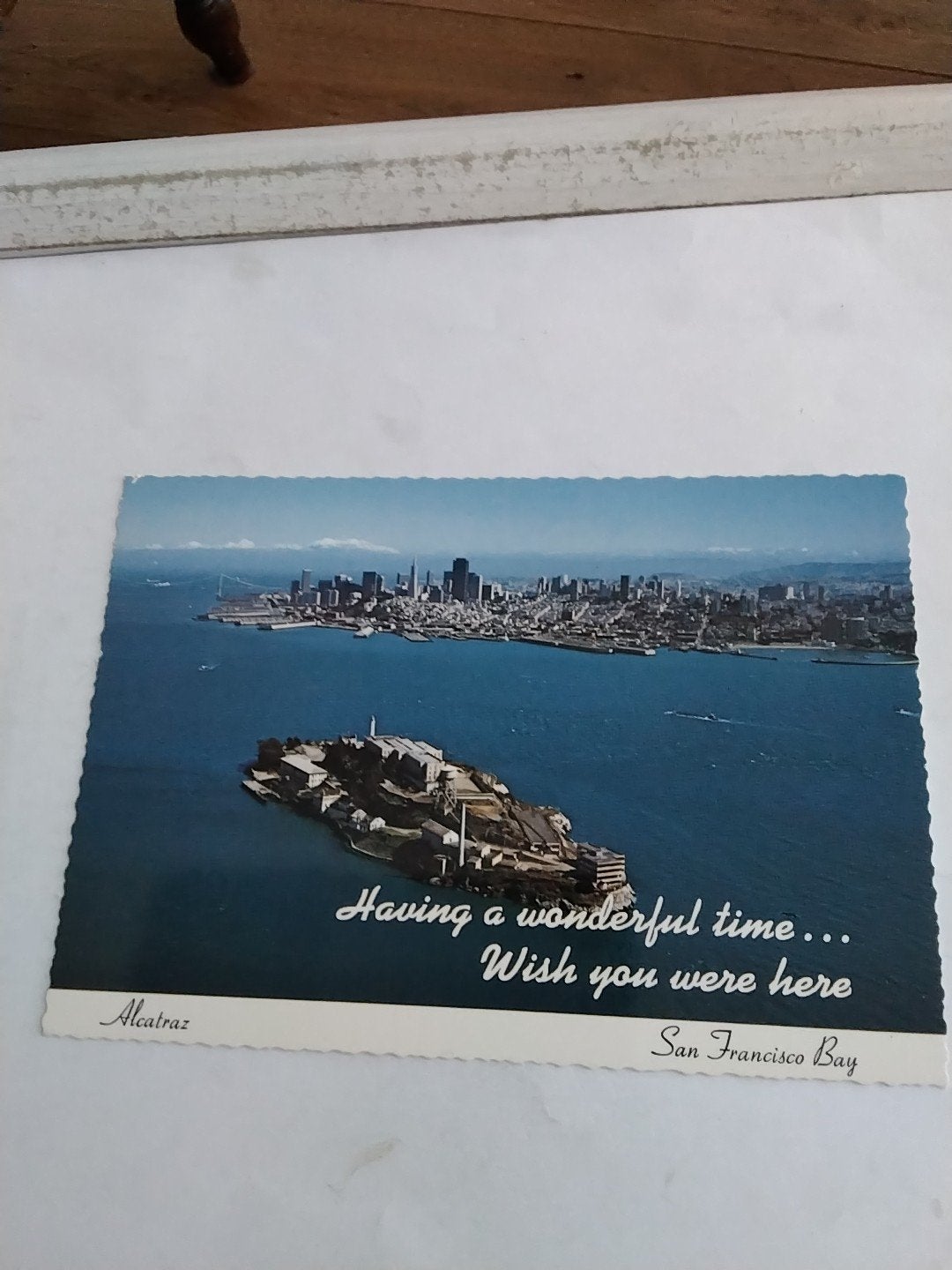Vintage Ansichtkaart Alcatraz San Francisco Bay, Verzamelen, Ophalen of Verzenden, 1960 tot 1980, Ongelopen
