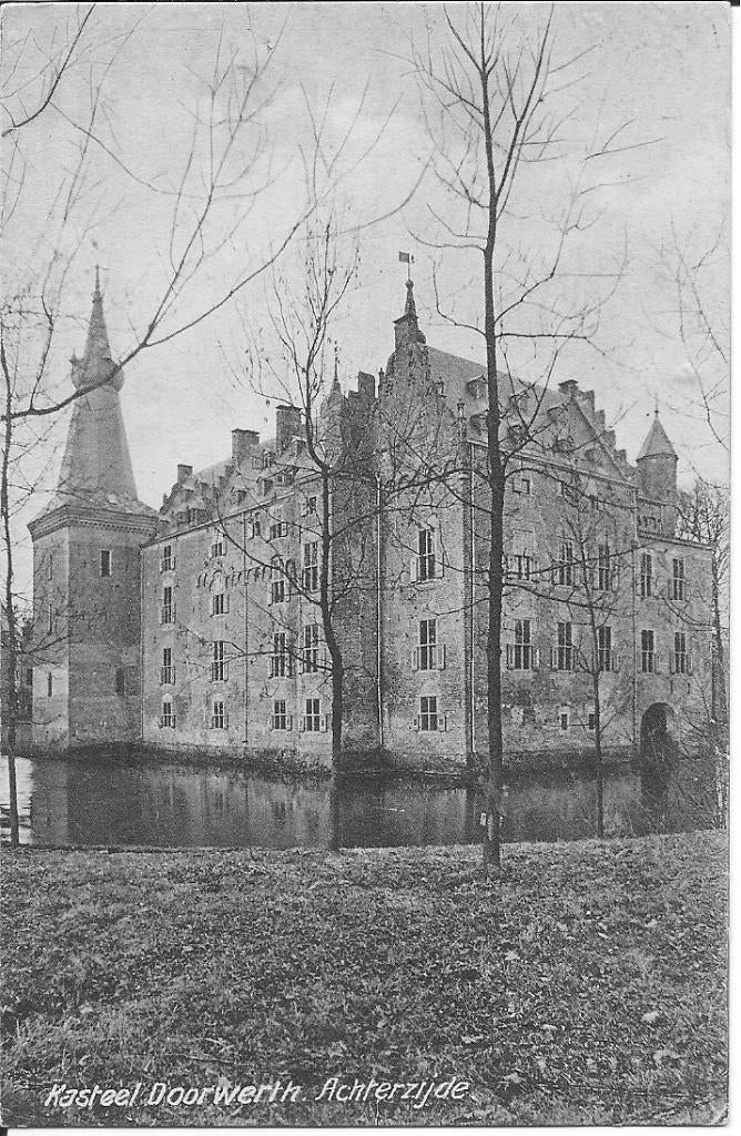 Kasteel Doorwerth   Achterzijde., Ophalen of Verzenden, 1920 tot 1940, Ongelopen, Gelderland