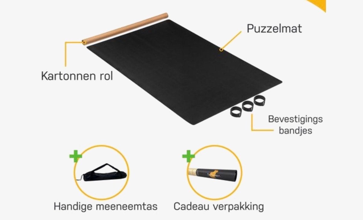 Puzzelmat voor legpuzzels tot 1500 stukjes, Ophalen, 500 t/m 1500 stukjes, Nieuw, Legpuzzel
