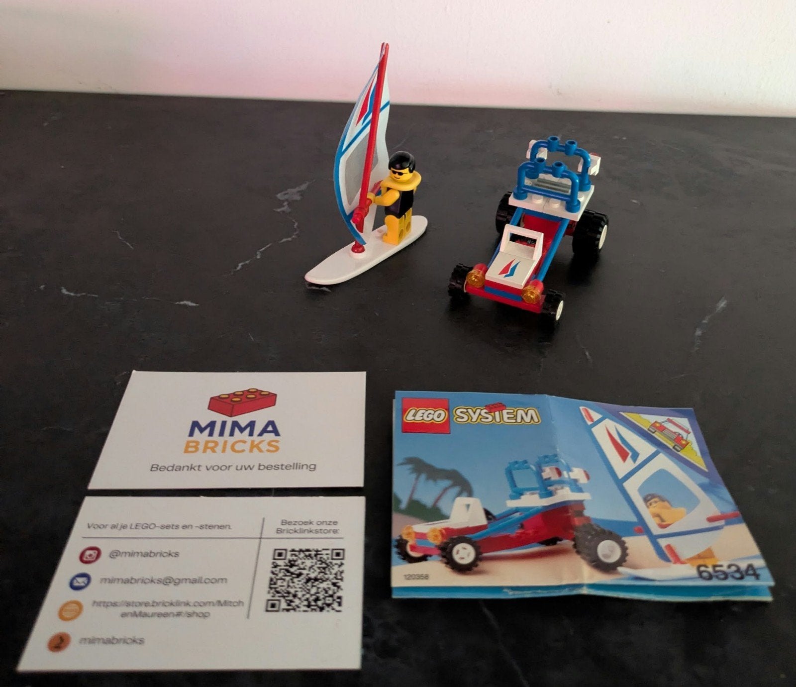 Lego System 6534: Beach Buggy en Windsurfer, Aastvej 1, 7190 Billund, Denmark, Ophalen of Verzenden, Support@lego.com, LEGO Group