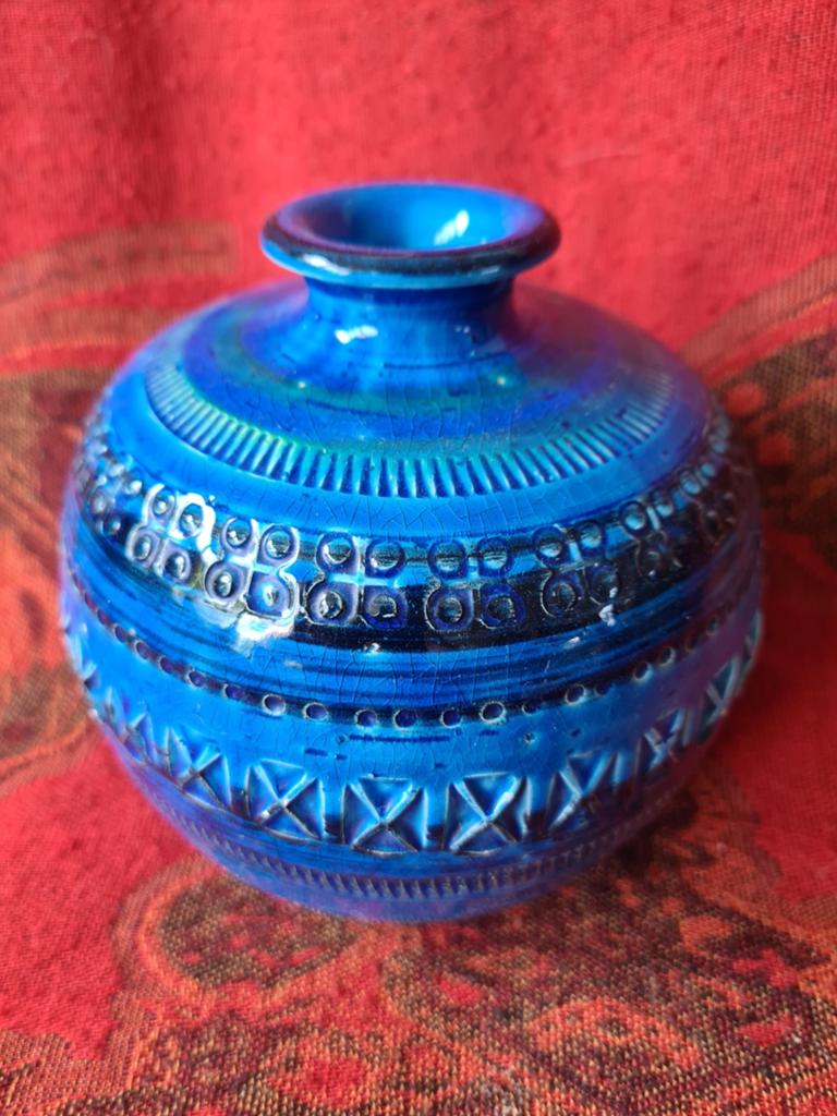 Bitossi Aldo Londi Rimini blue bolvaas, Ophalen of Verzenden