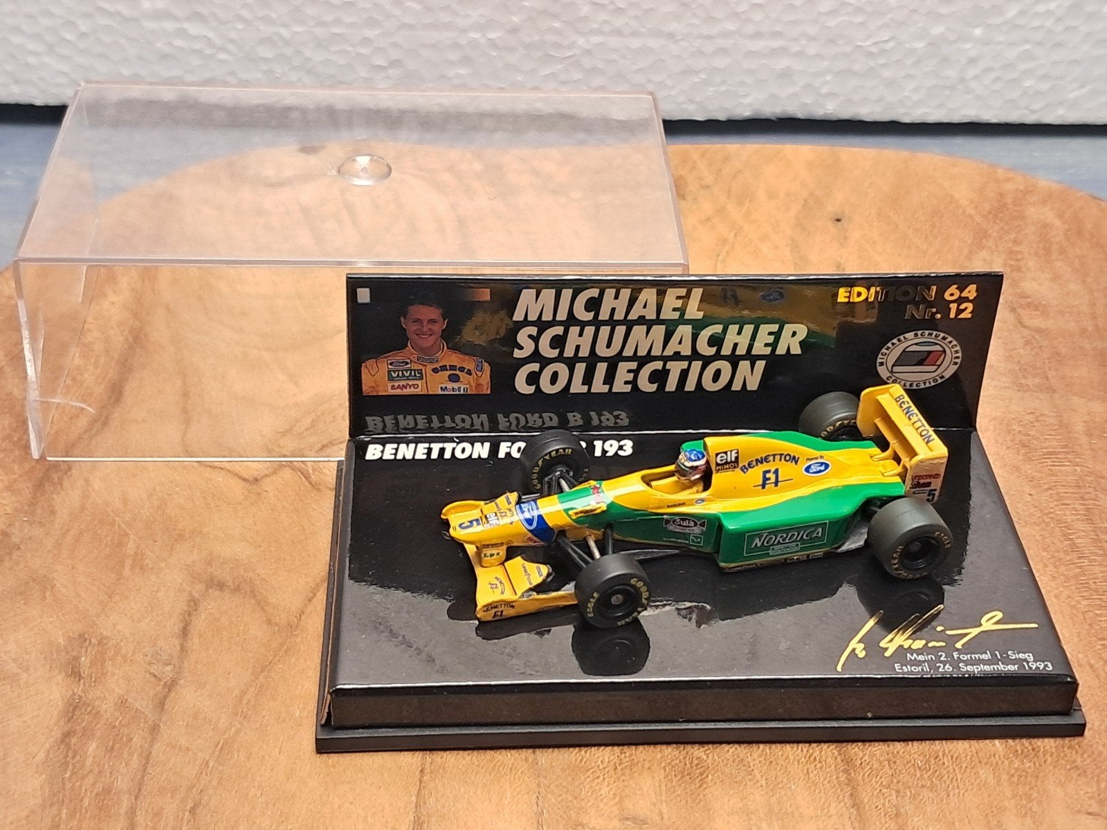 Michael Schumacher Collection Benetton Ford B193, Ophalen of Verzenden, Zo goed als nieuw, Auto