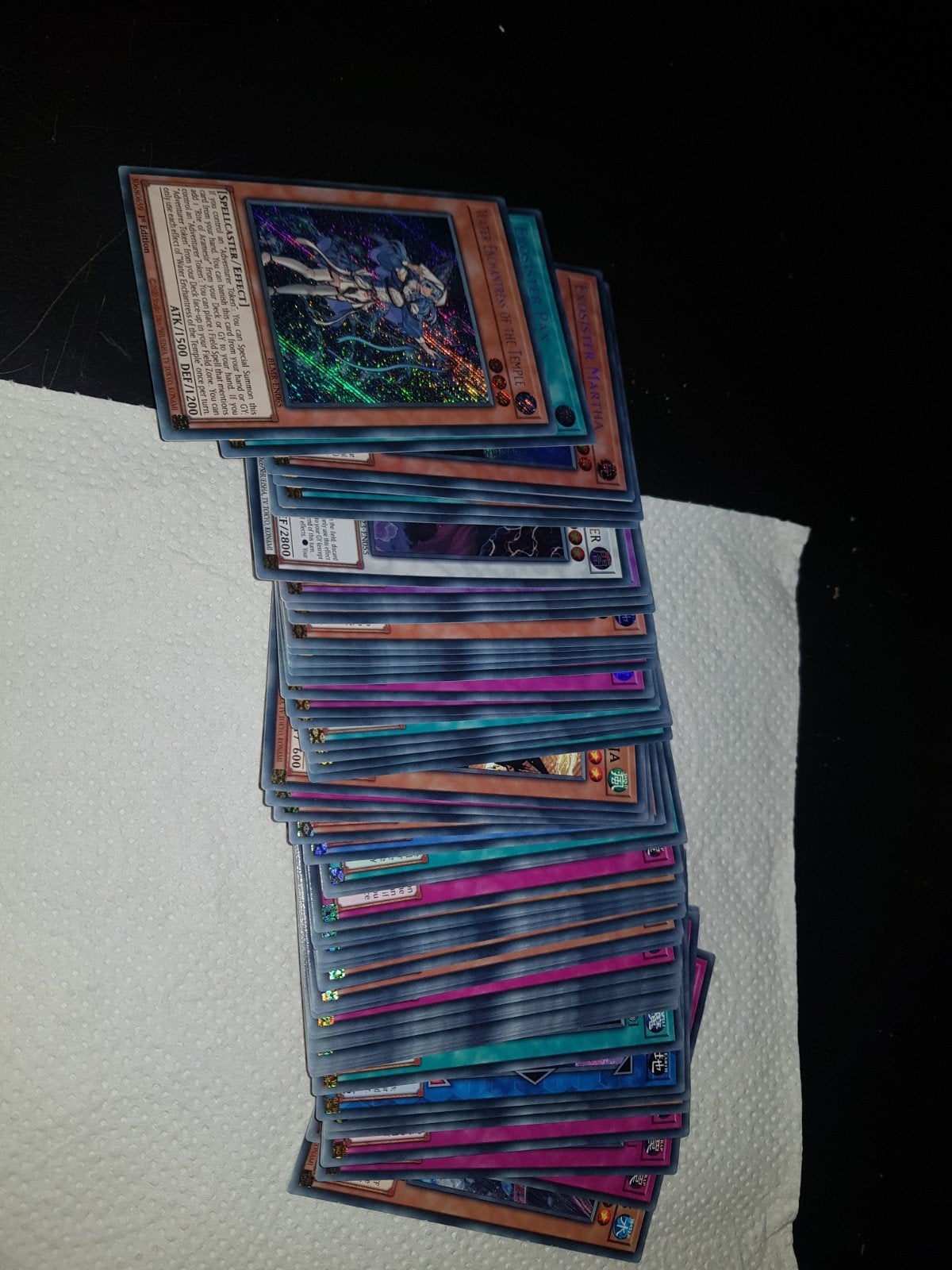 Yu-gi-Oh kaarten kleine partij hologram glimmend losse kaart, Ophalen of Verzenden, Zo goed als nieuw, Meerdere kaarten, Foil