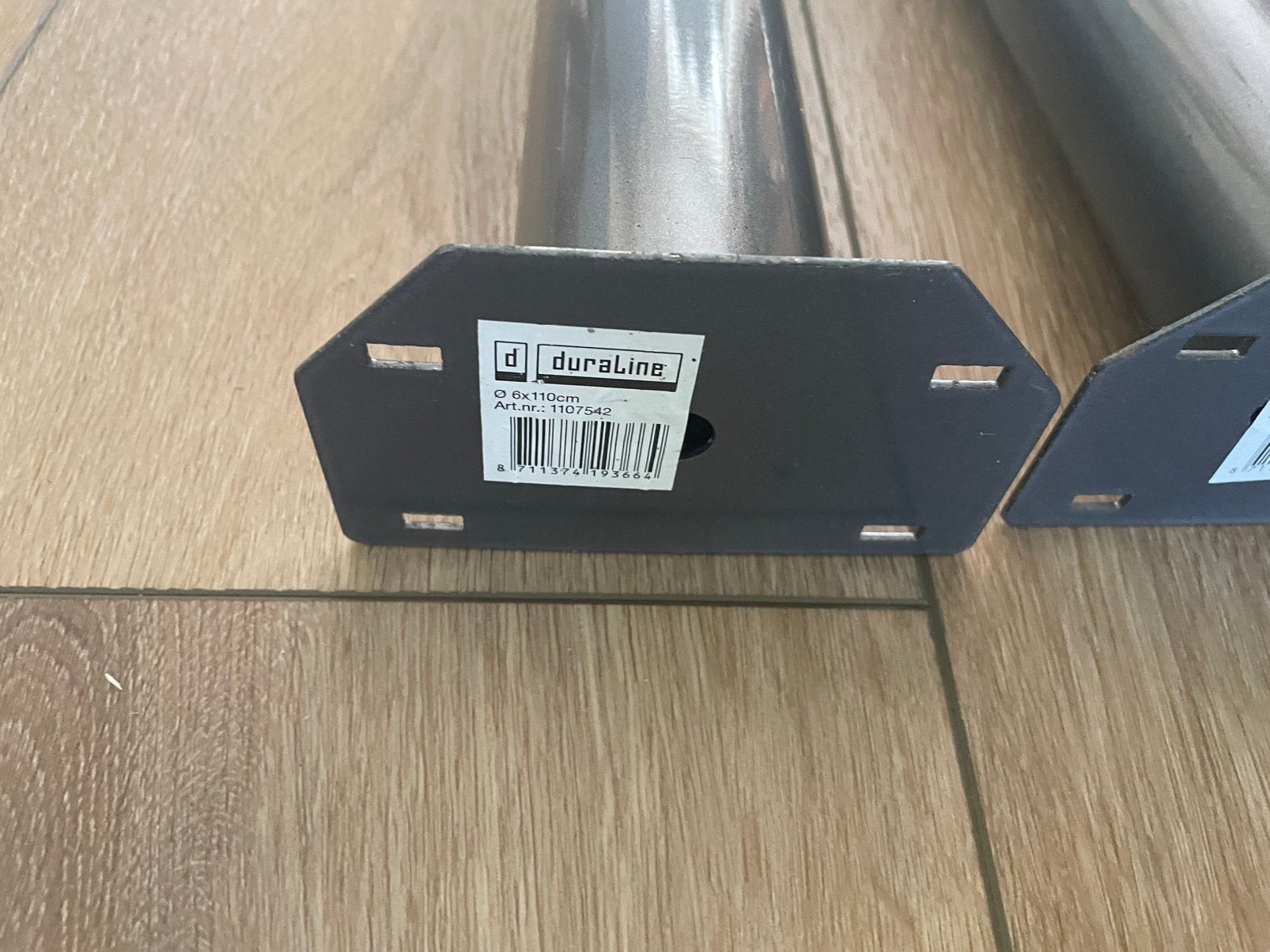 Metalen zwarte tafelpoten 110x6 cm, Huis en Inrichting, Tafelonderdelen, Ophalen, Tafelpoot, Minder dan 50 cm, Gebruikt