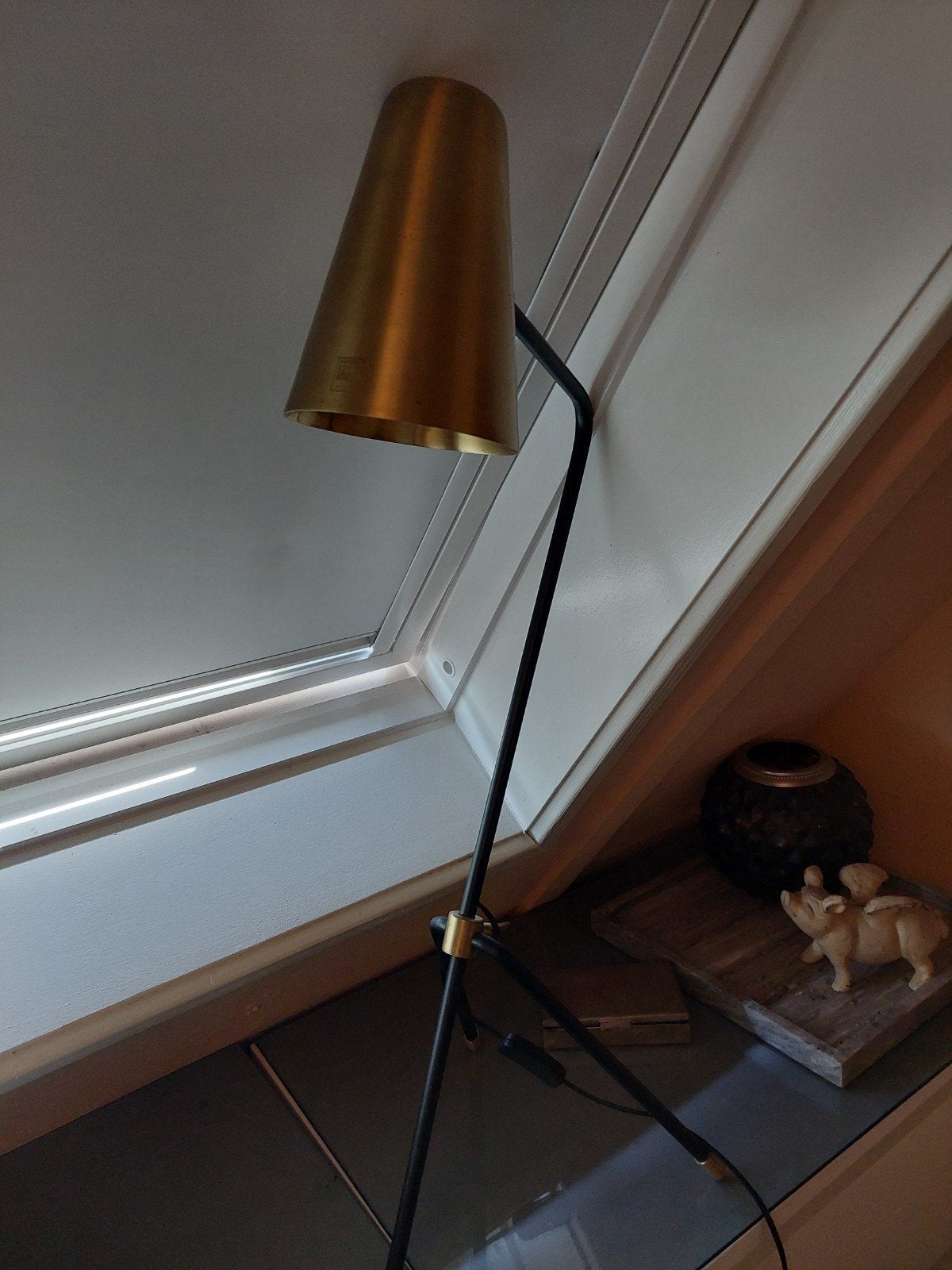 ptmd tafellamp / bureaulamp, Huis en Inrichting, Bureaulamp, Gebruikt, Overige merken, Goud