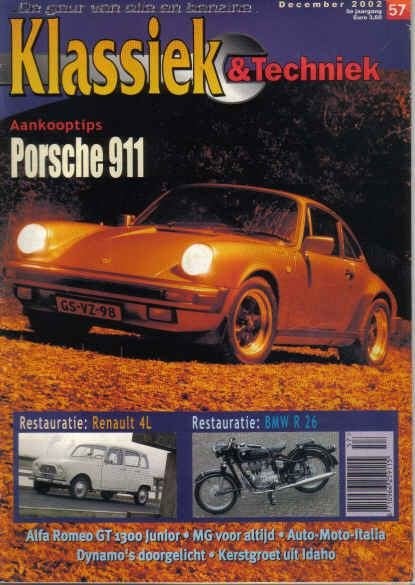 Klassiek & Techniek 57 2002: Renault 4 - Alfa GT 1300 Junior, Ophalen of Verzenden, Gelezen, Algemeen