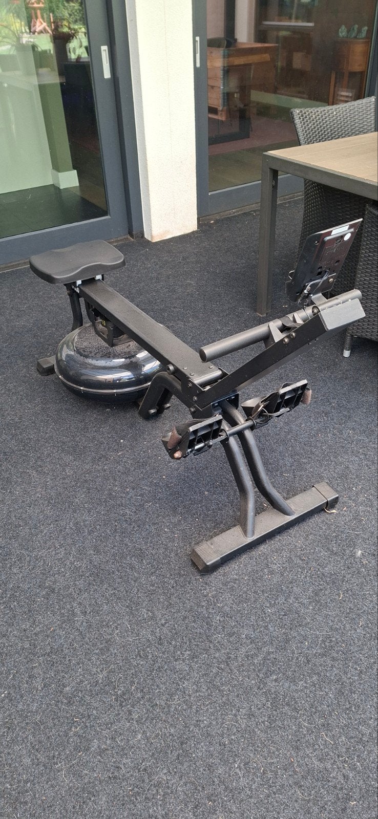 Virtufit Row 800 Roeimachine met Waterweerstand, Sport en Fitness, Ophalen, Buik, Zo goed als nieuw, Metaal