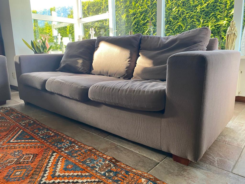 Gratis comfortabele 3-zits bank – direct ophalen, Ophalen, Gebruikt, Driepersoons, 75 tot 100 cm