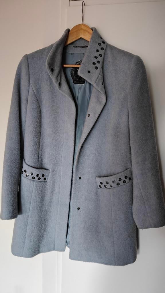 Mooie mantel / jas Gerry Weber, Maat 38/40 (M), Blauw, Ophalen of Verzenden, Gedragen