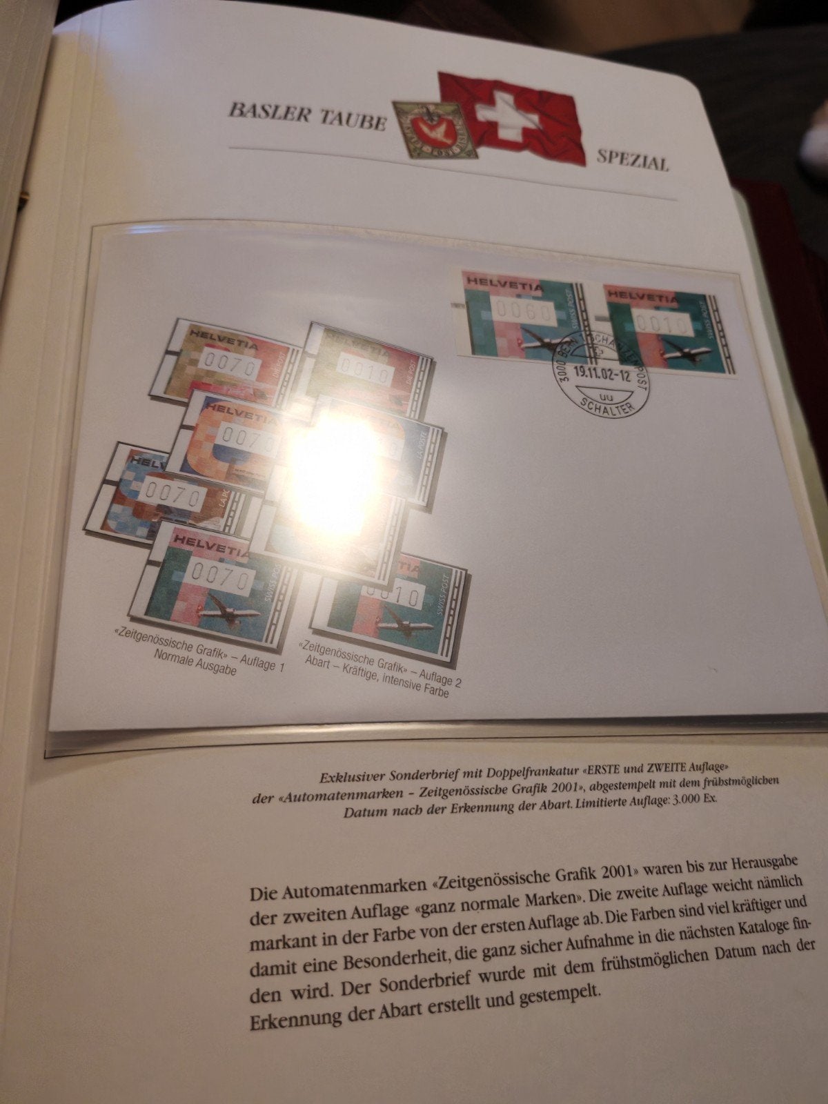 Zwitserland basler taube spezial verzameling (3/3), Ophalen of Verzenden, Buitenland