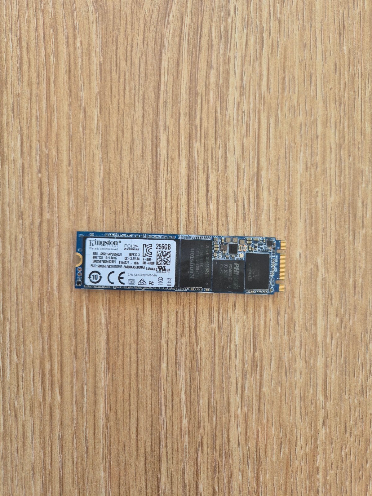 Kingston 256GB M.2 NVMe SSD, Intern, Gebruikt, 256GB, Kingston