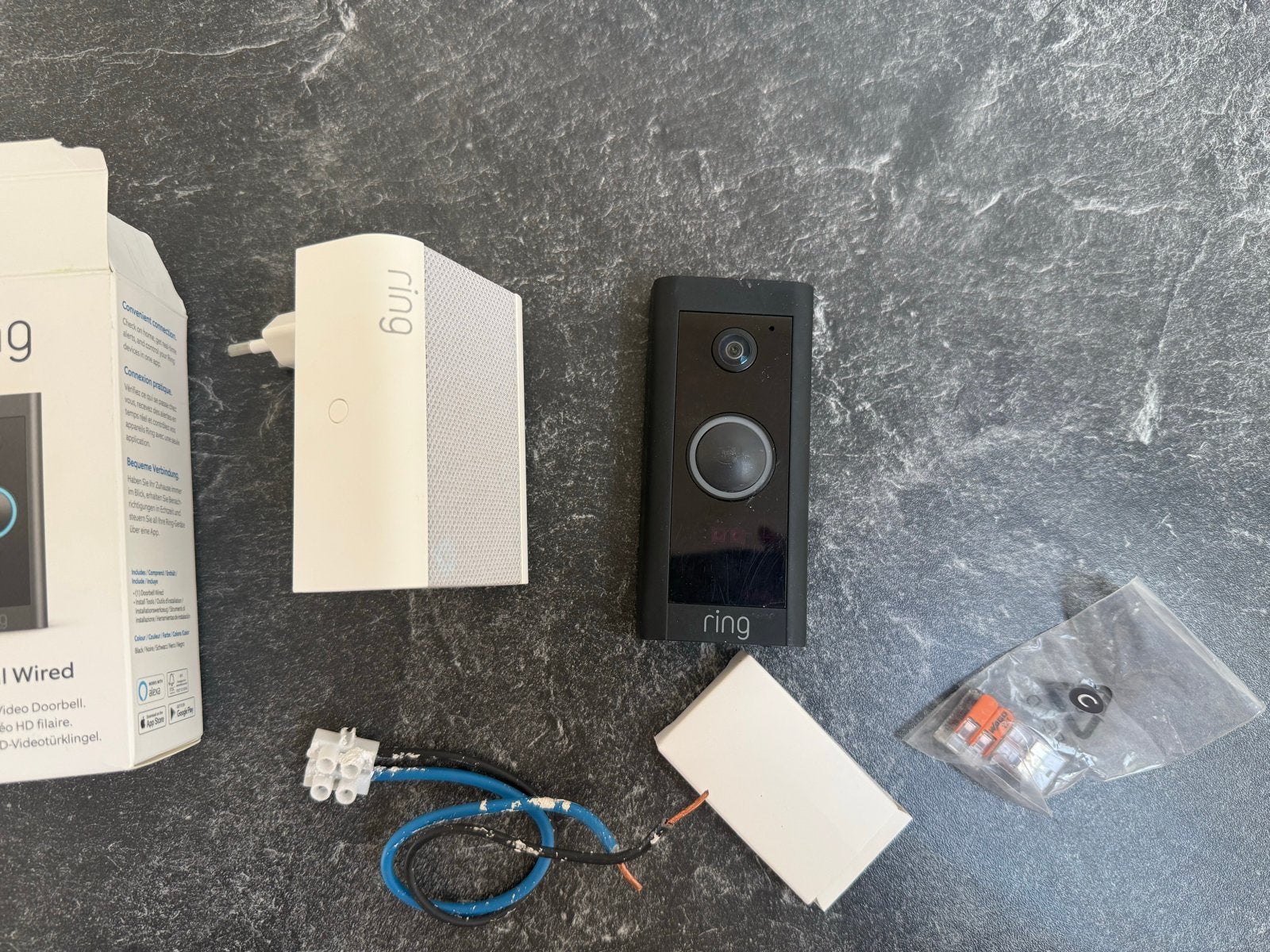 Ring Video Doorbell Wired met Chime, Ophalen of Verzenden, Gebruikt, Compleet systeem, Beweging