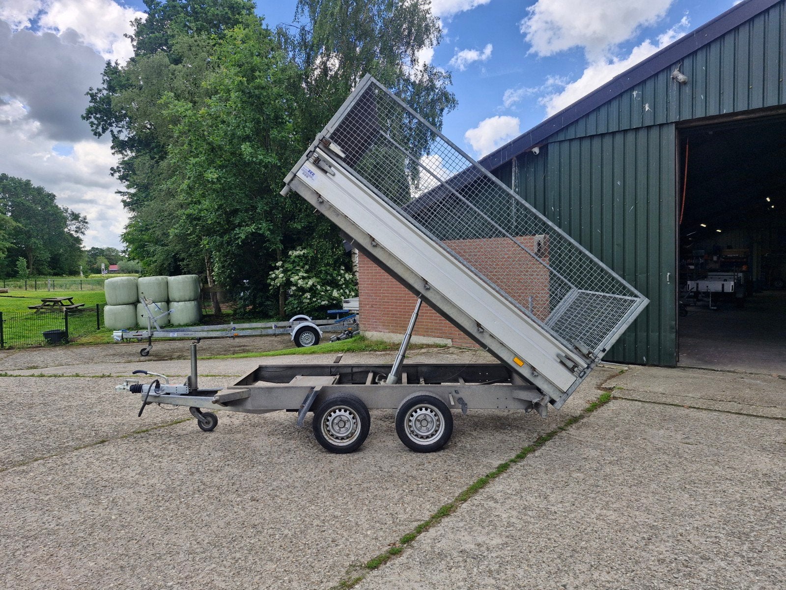 Hapert 3z elektrische kieper 2700kg rijplaten & loofrekken, Ophalen, -, -, Hapert